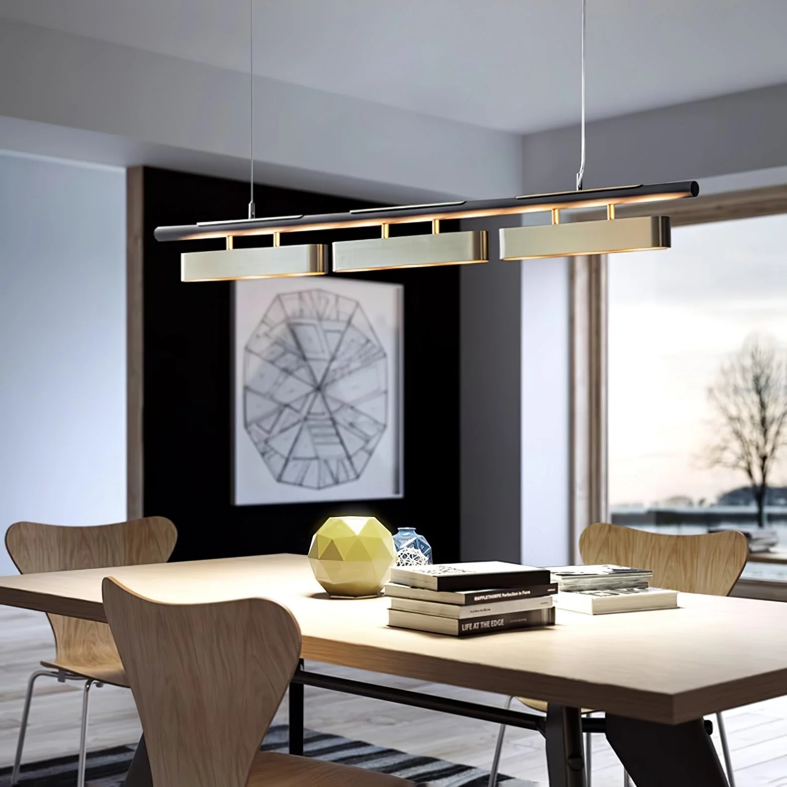 Elarain Brass Minimalist Pendant Light - Image 21