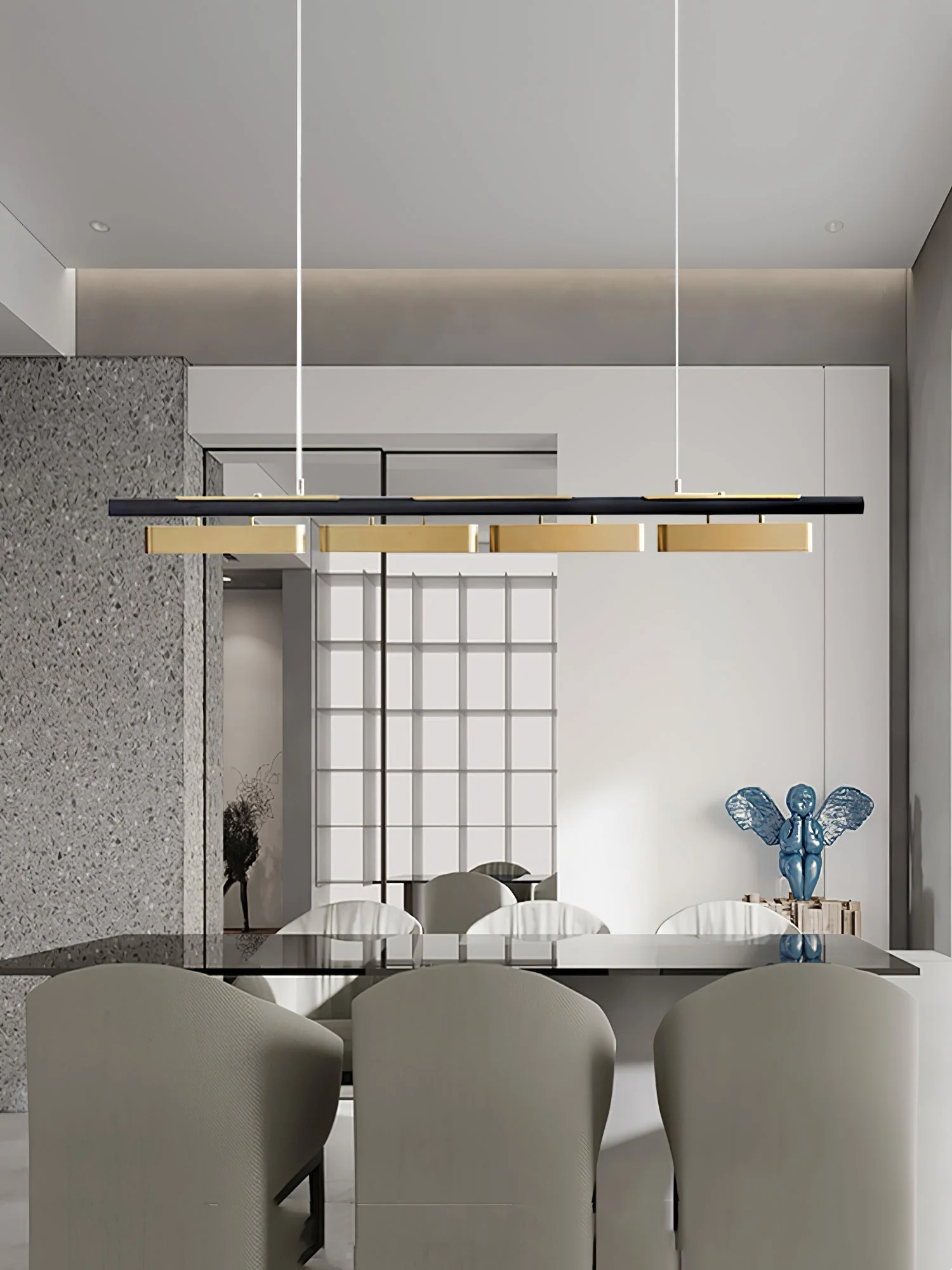Elarain Brass Minimalist Pendant Light - Image 25