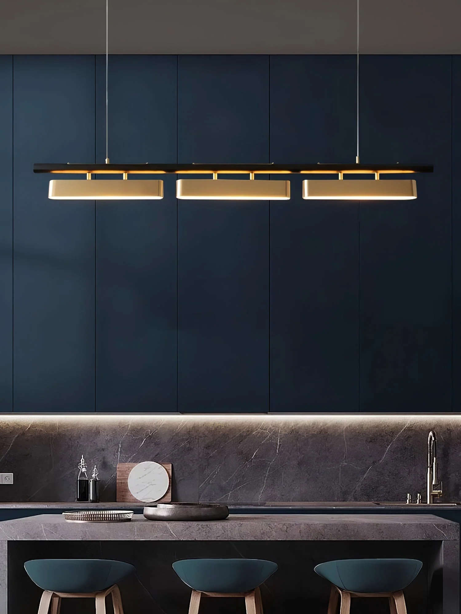 Elarain Brass Minimalist Pendant Light - Image 26