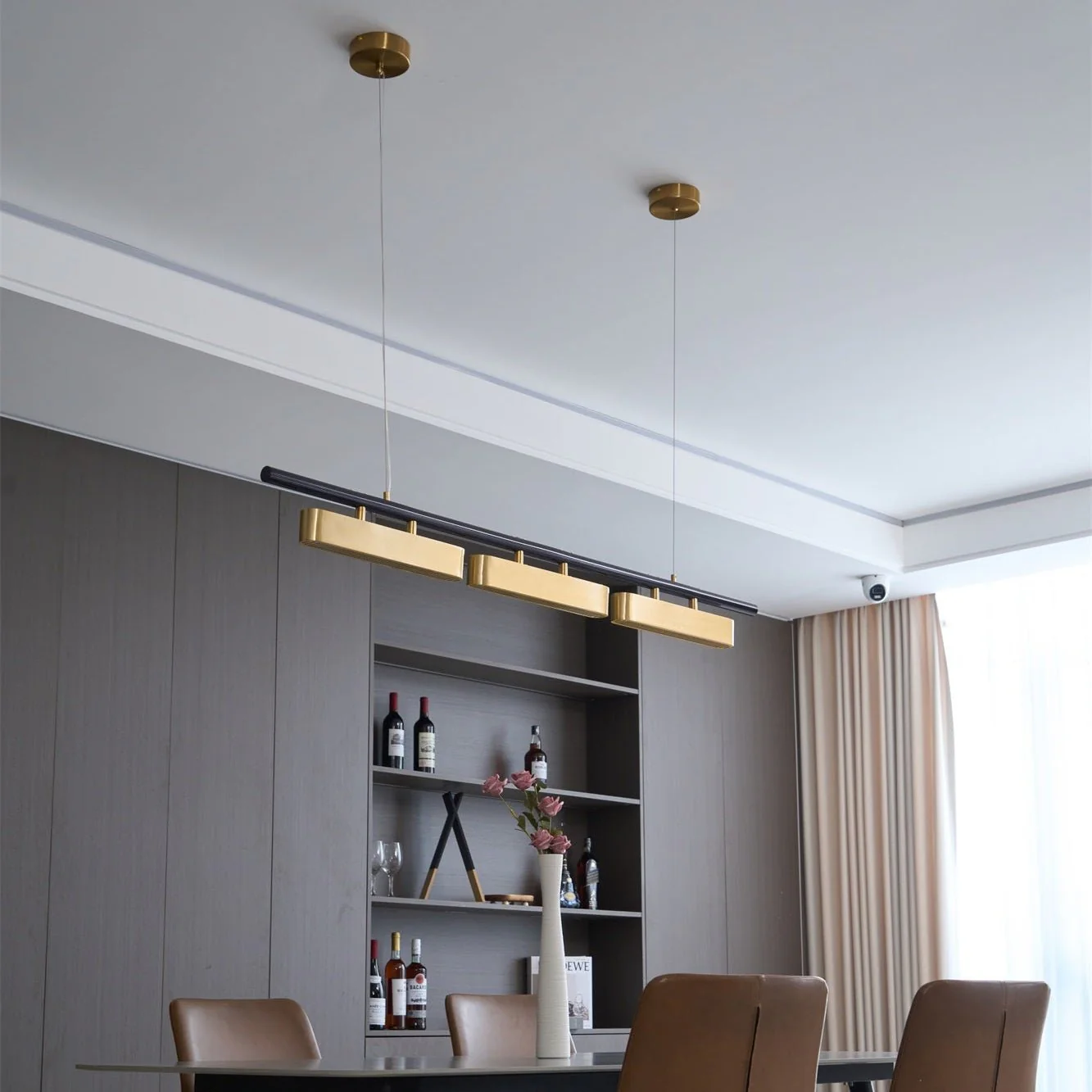 Elarain Brass Minimalist Pendant Light - Image 40