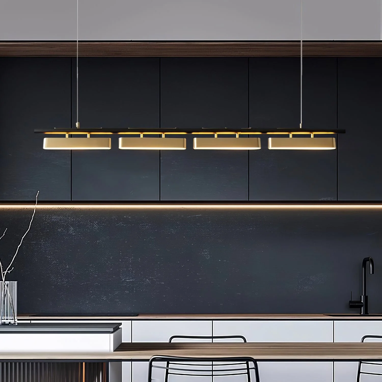 Elarain Brass Minimalist Pendant Light - Image 52