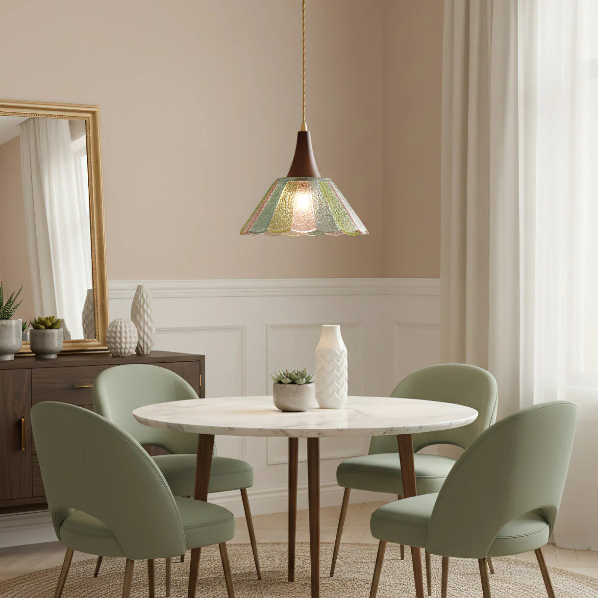 Elare Modern Glass Pendant Light - Image 2