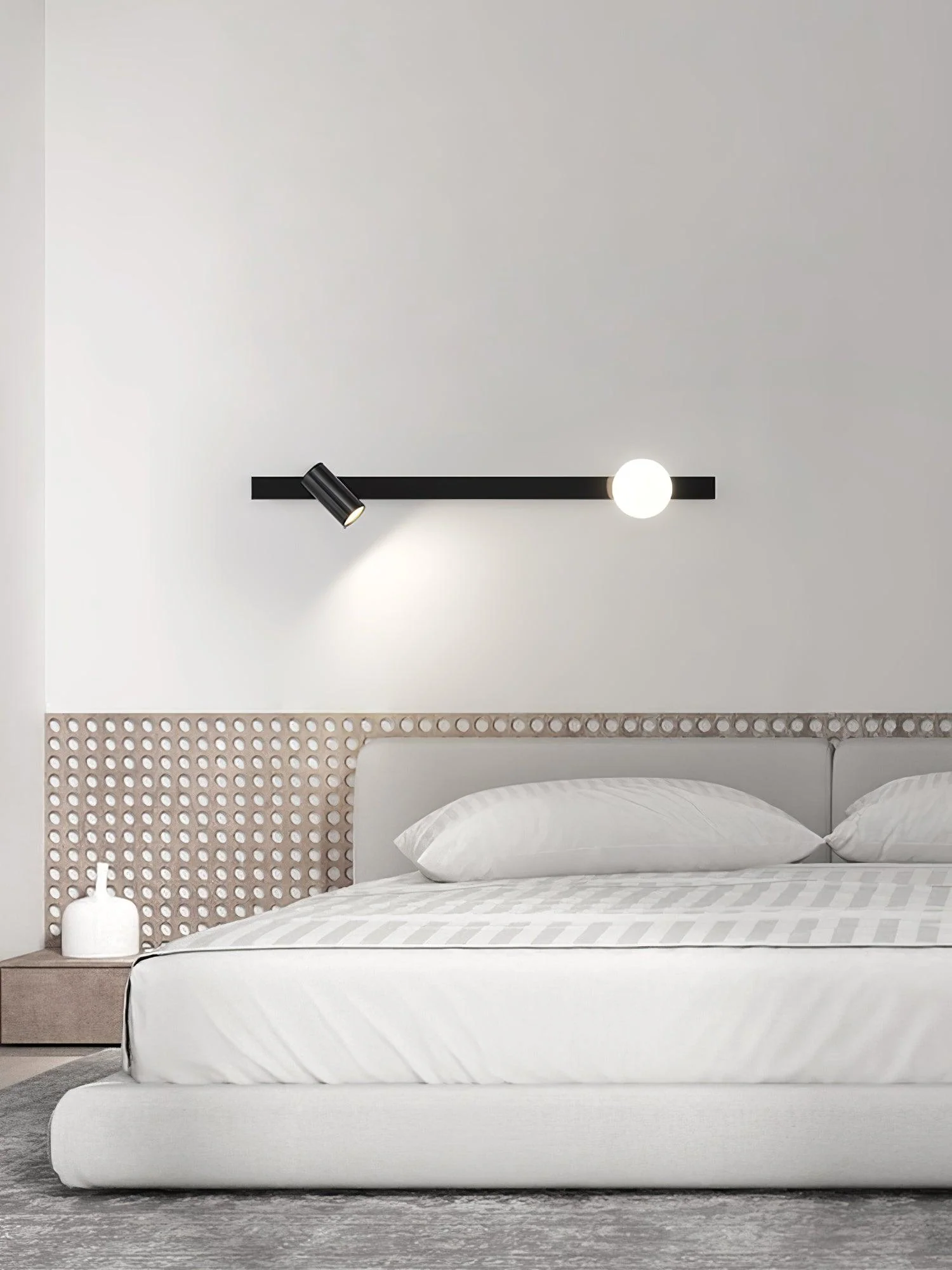 Elarise Brass Glass Minimalist Wall Light - Image 3