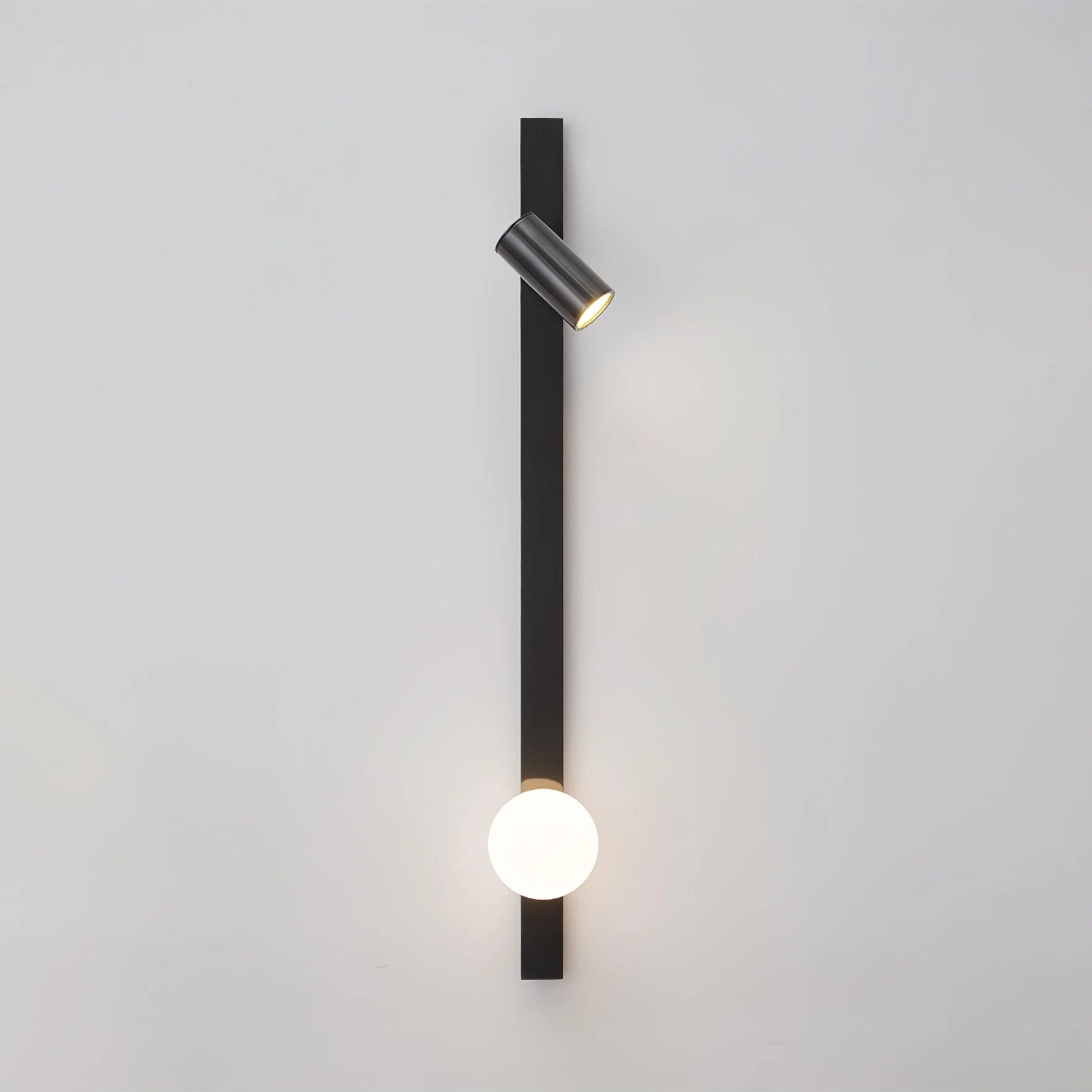 Elarise Brass Glass Minimalist Wall Light - Image 7