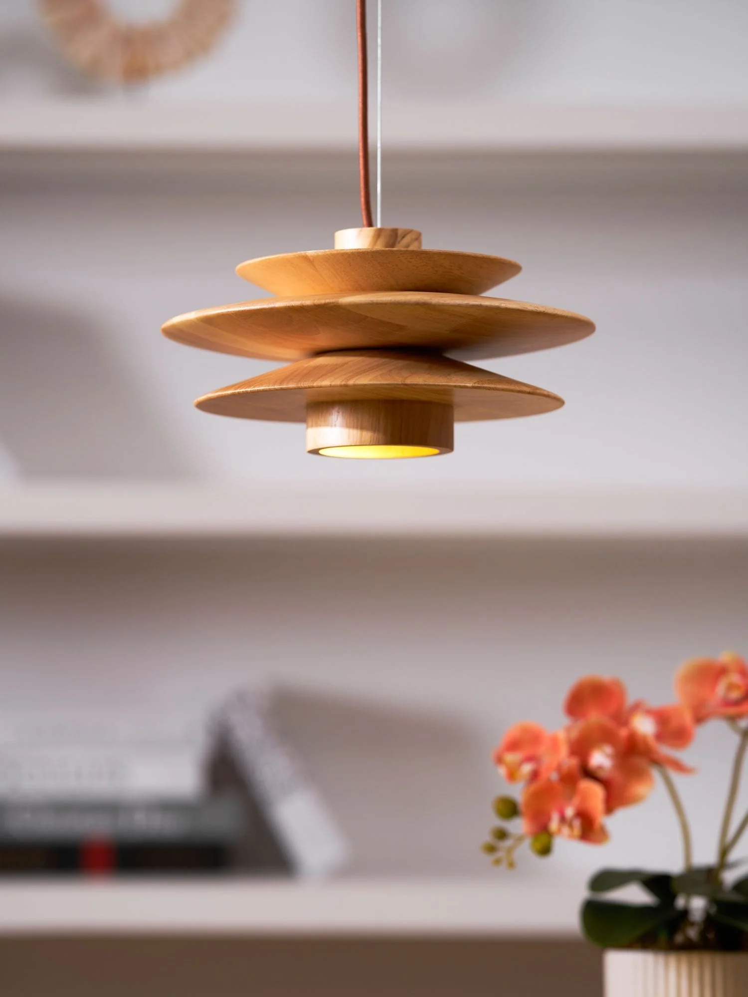 Eldora Wooden Retro Pendant Light - Image 13