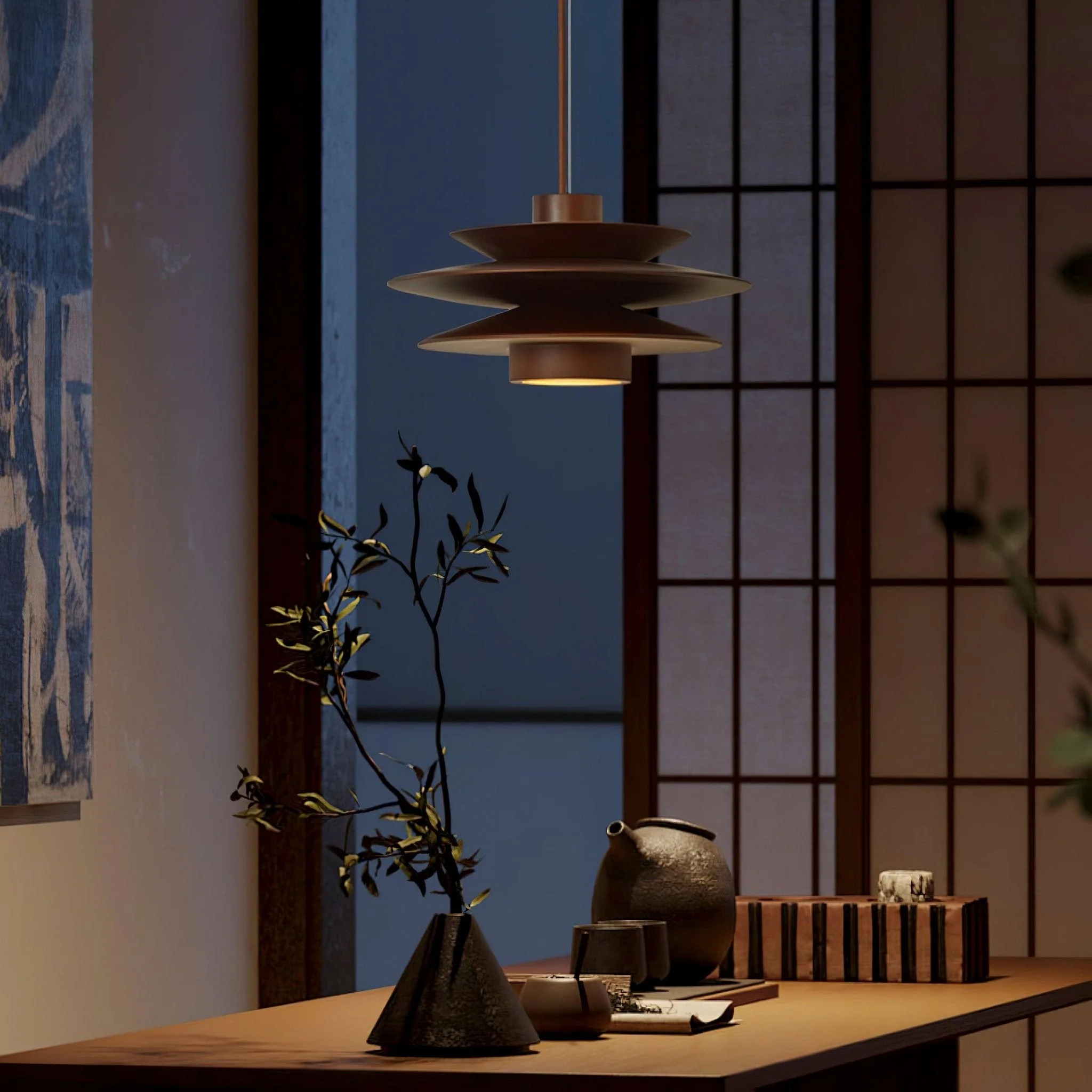 Eldora Wooden Retro Pendant Light - Image 26