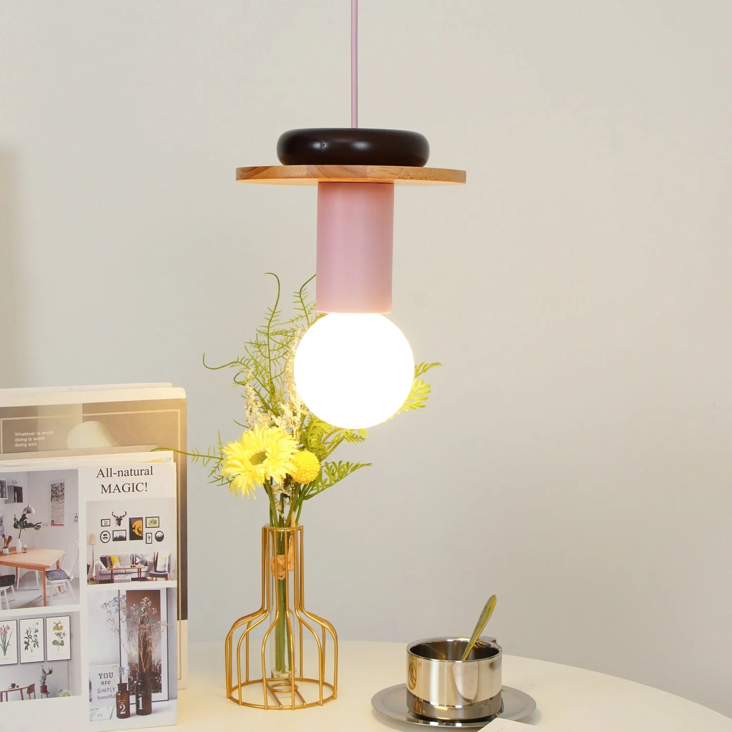 Elena Modern Wood Pendant Light - Image 35