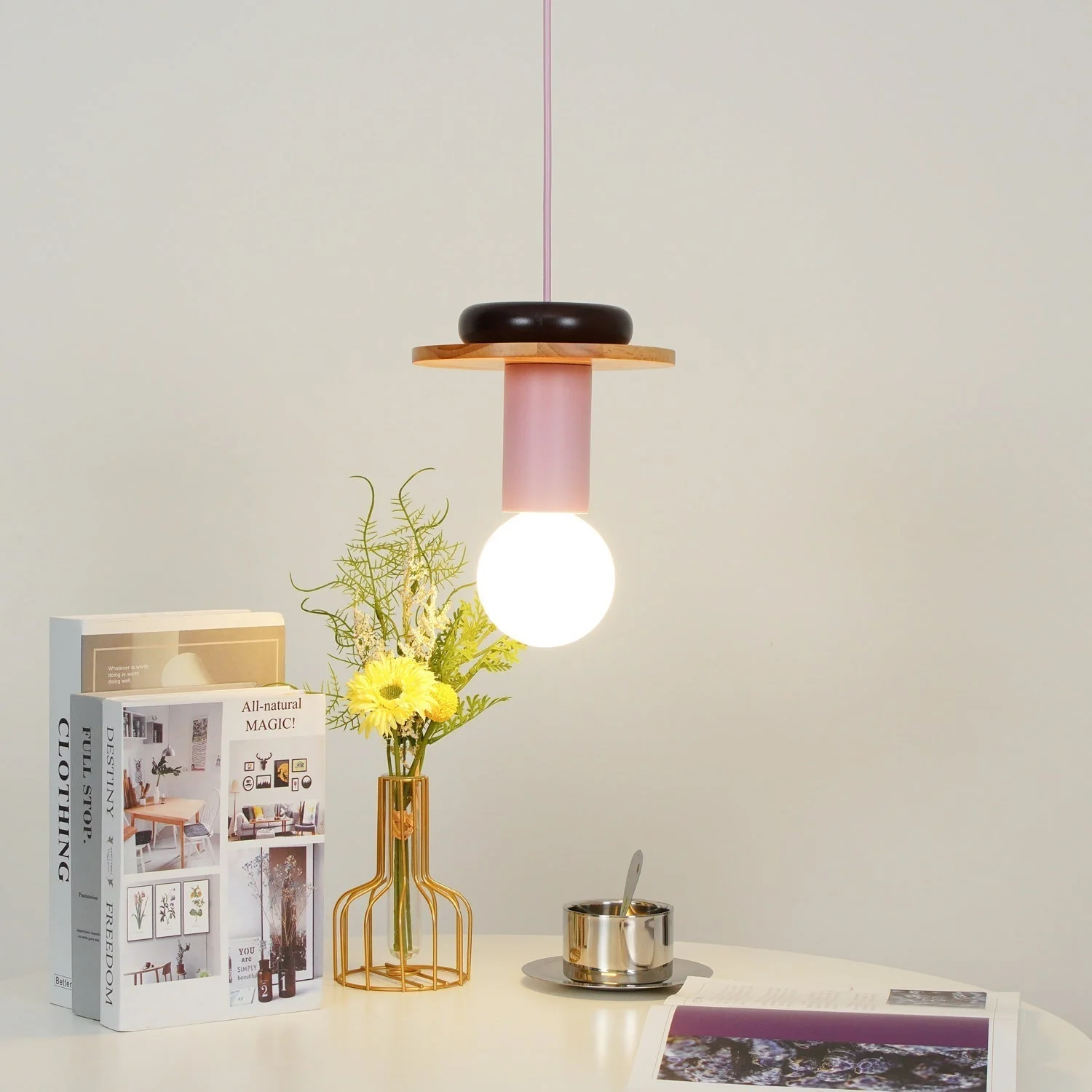 Elena Modern Wood Pendant Light - Image 98