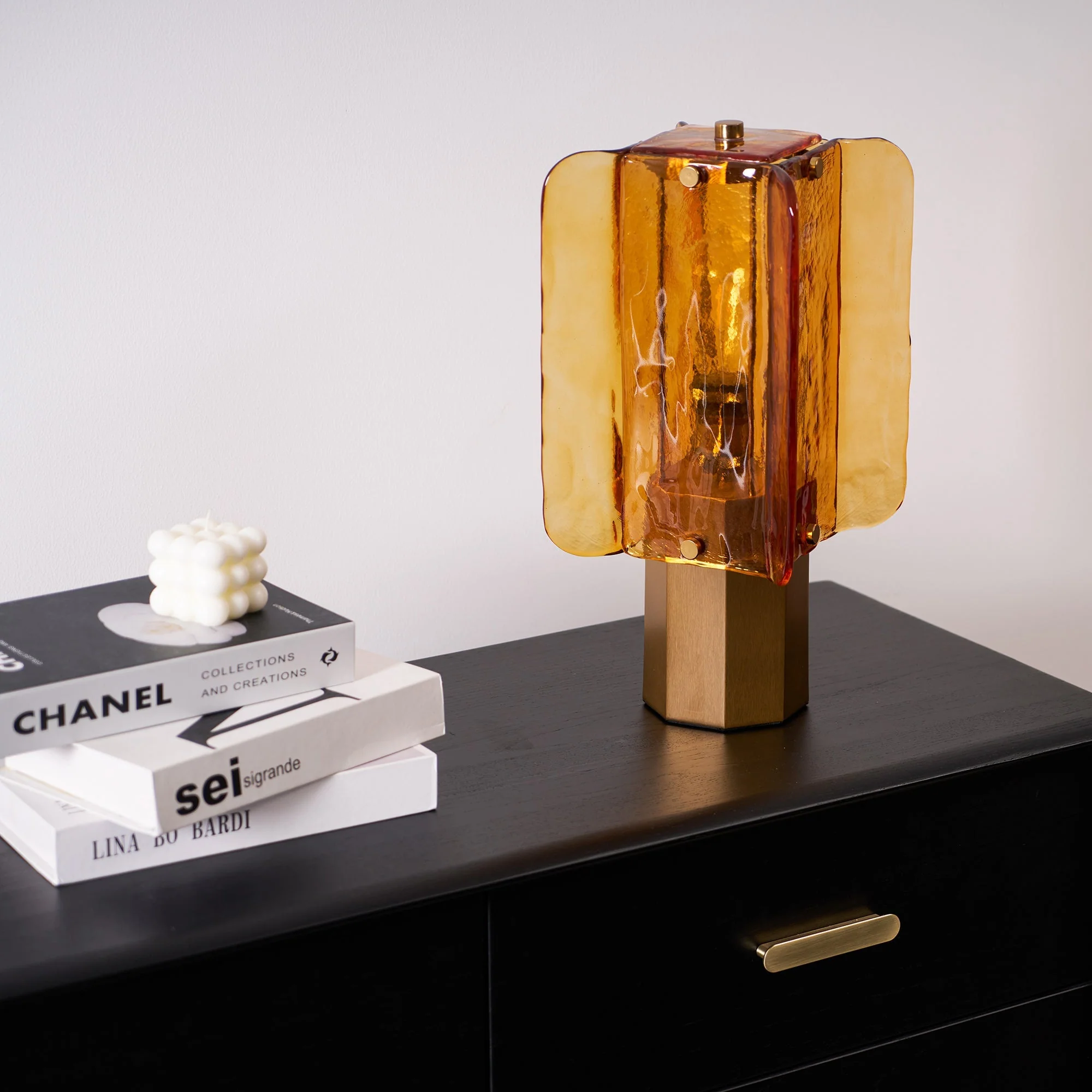 Elias Modern Glass Table Lamp - Image 10