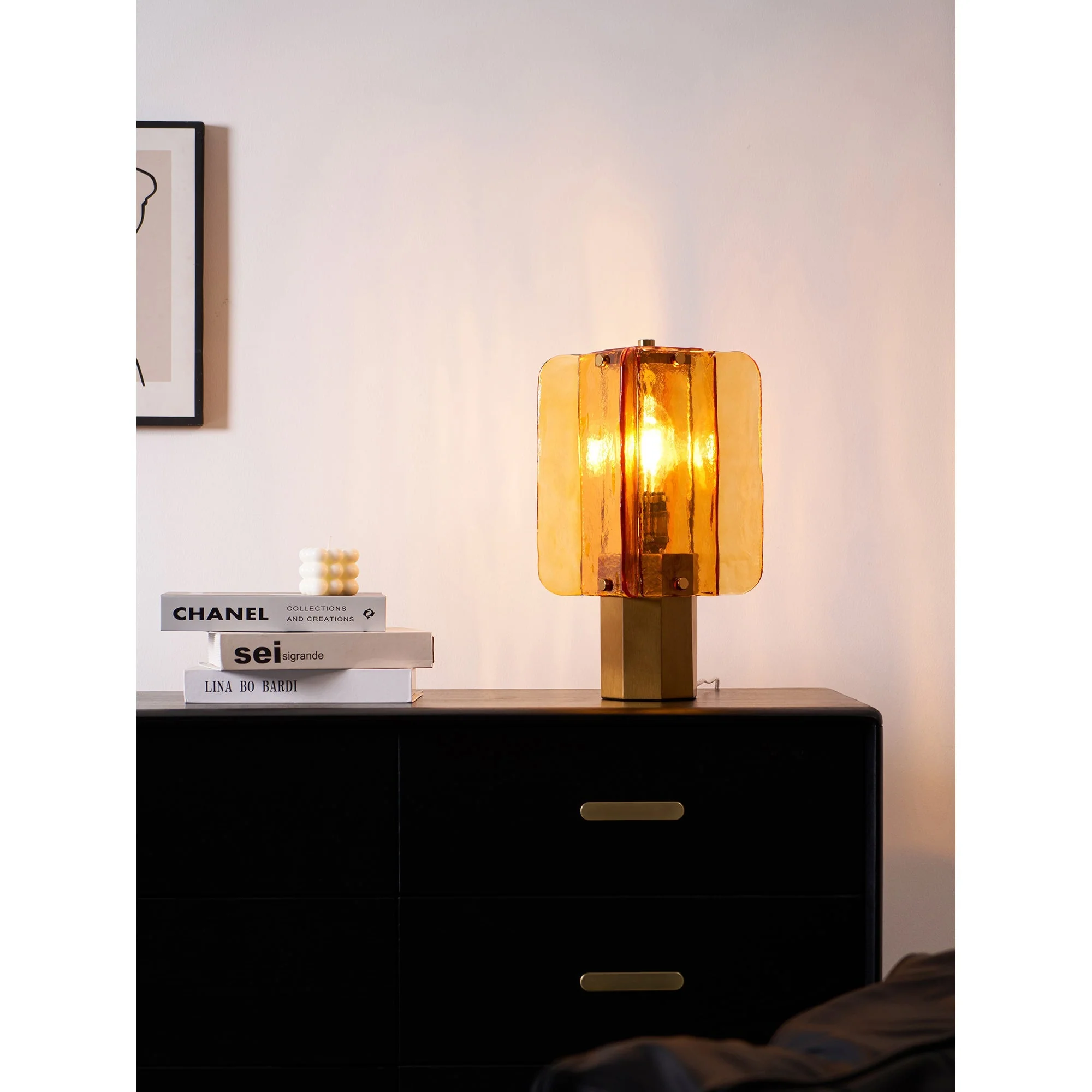 Elias Modern Glass Table Lamp - Image 14