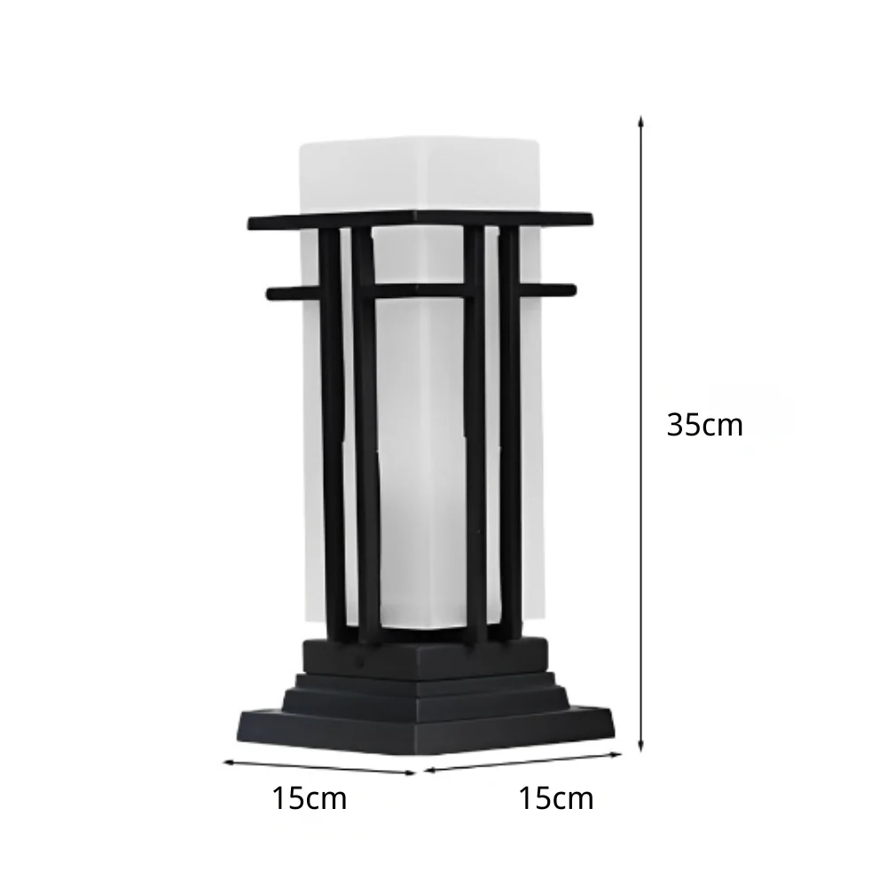 Elieth Landscape Retro Glass Outdoor Path Lights - Image 7