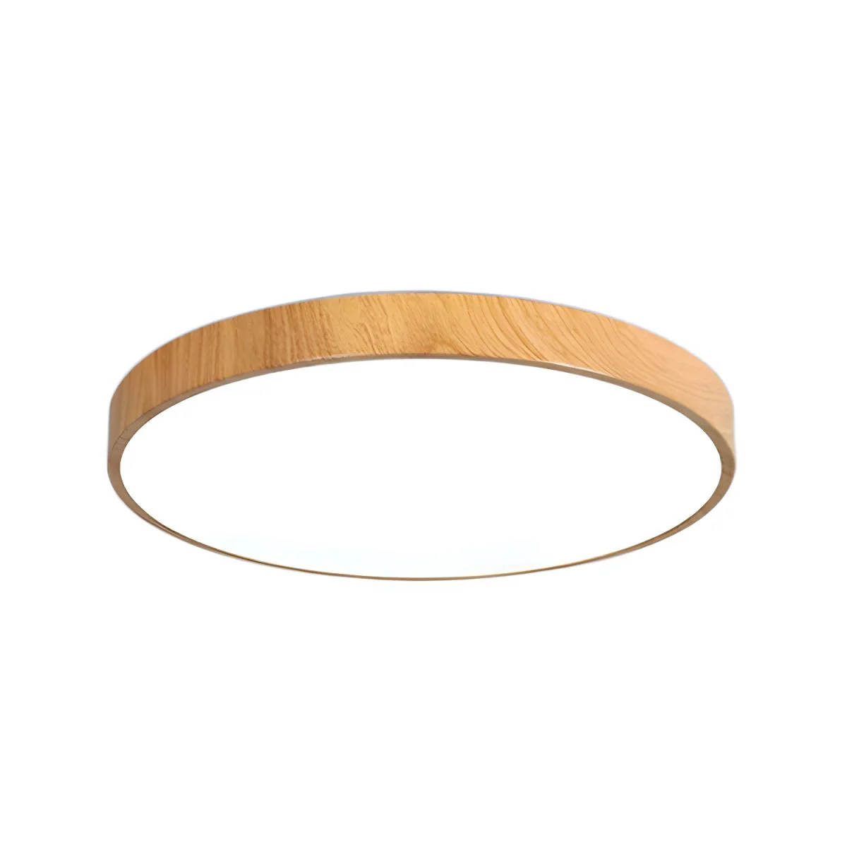 Eliriel Modern Minimalist Round Wood Flush Mount Ceiling Lamp - Image 17
