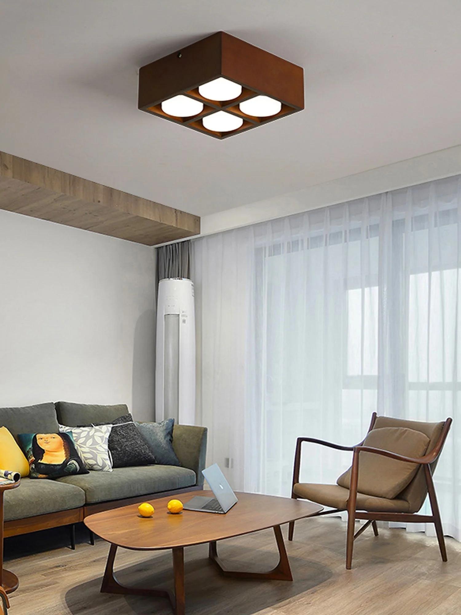 Eliza Minimalist Wood Ceiling Light - Image 16