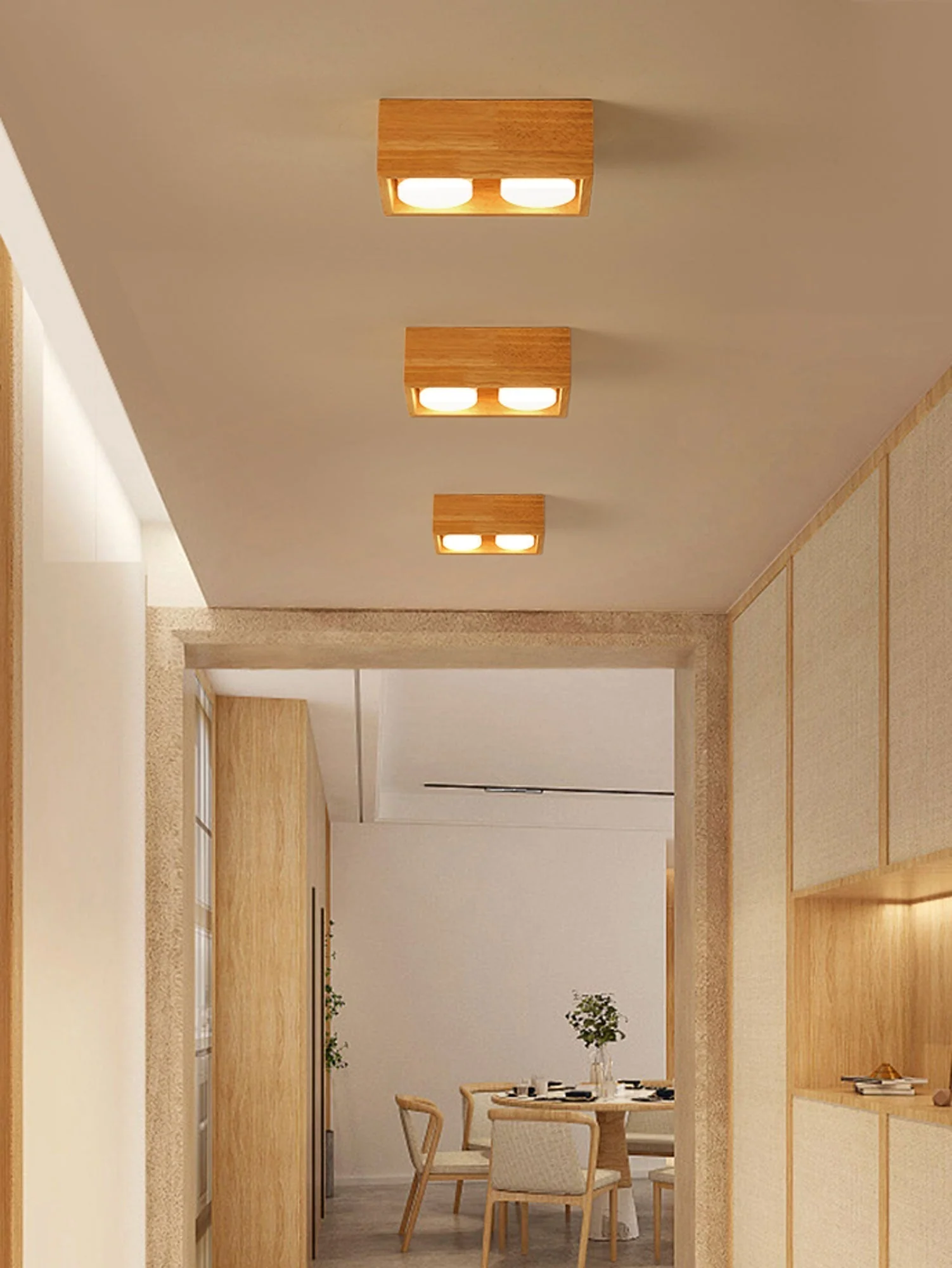 Eliza Minimalist Wood Ceiling Light - Image 23
