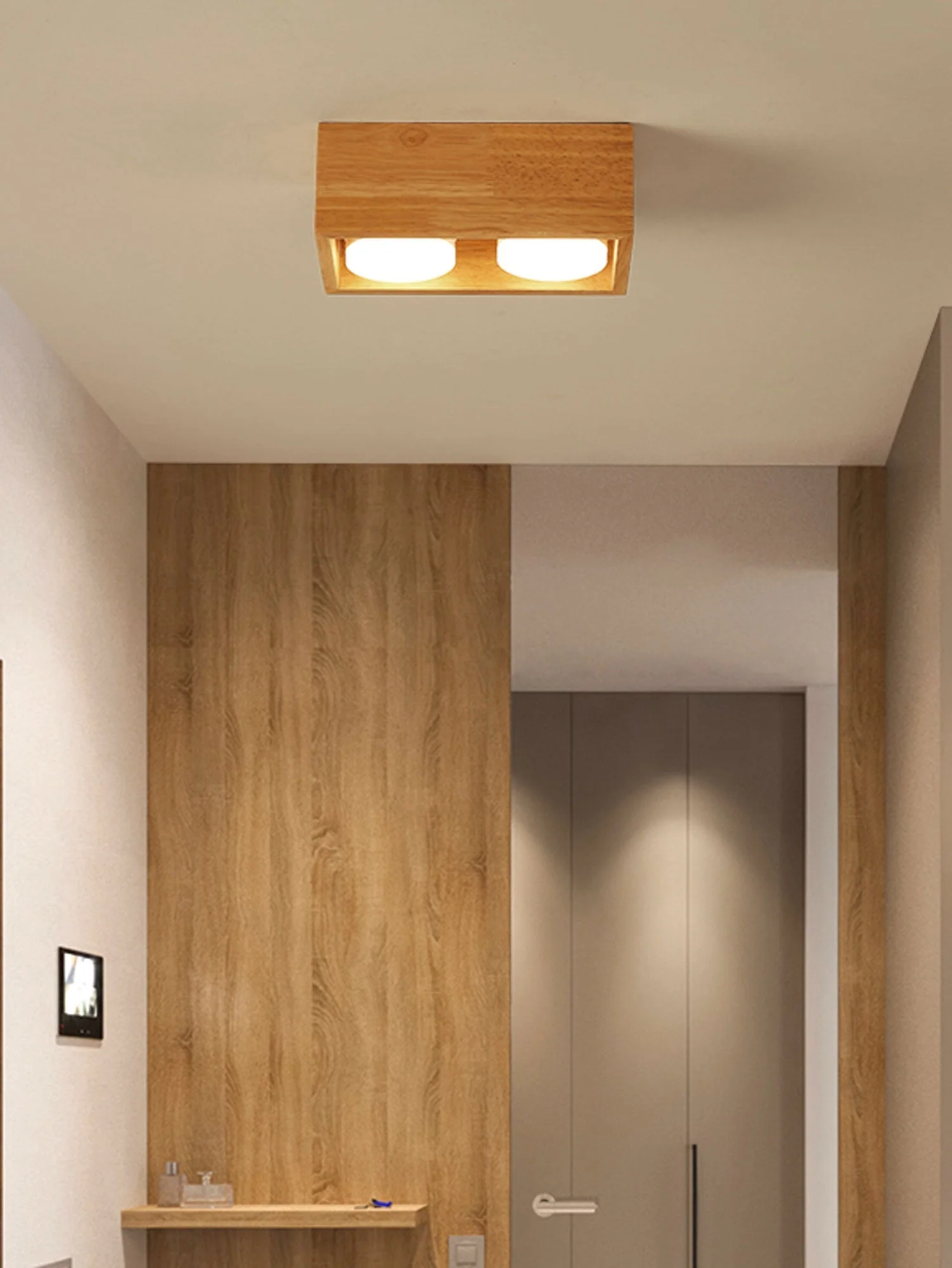 Eliza Minimalist Wood Ceiling Light - Image 34