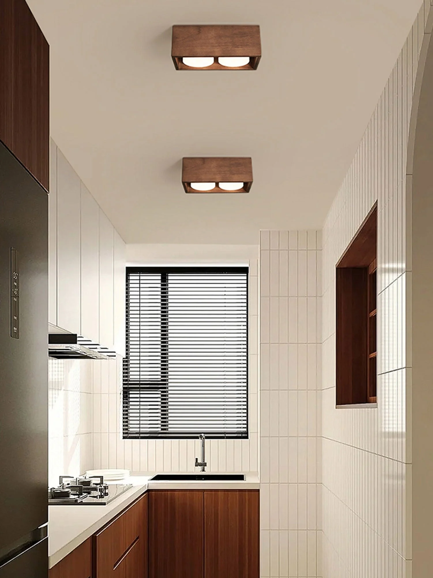 Eliza Minimalist Wood Ceiling Light - Image 36
