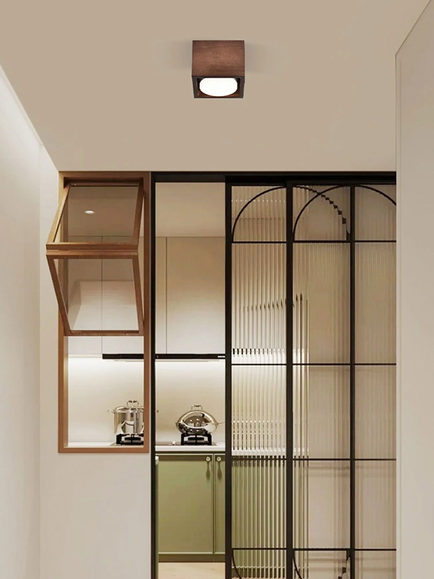 Eliza Minimalist Wood Ceiling Light - Image 37