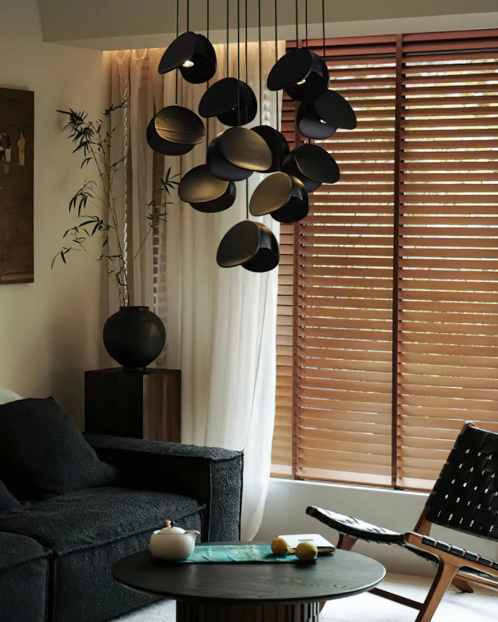 Elmiren Cluster Wood Pendant Light - Image 12