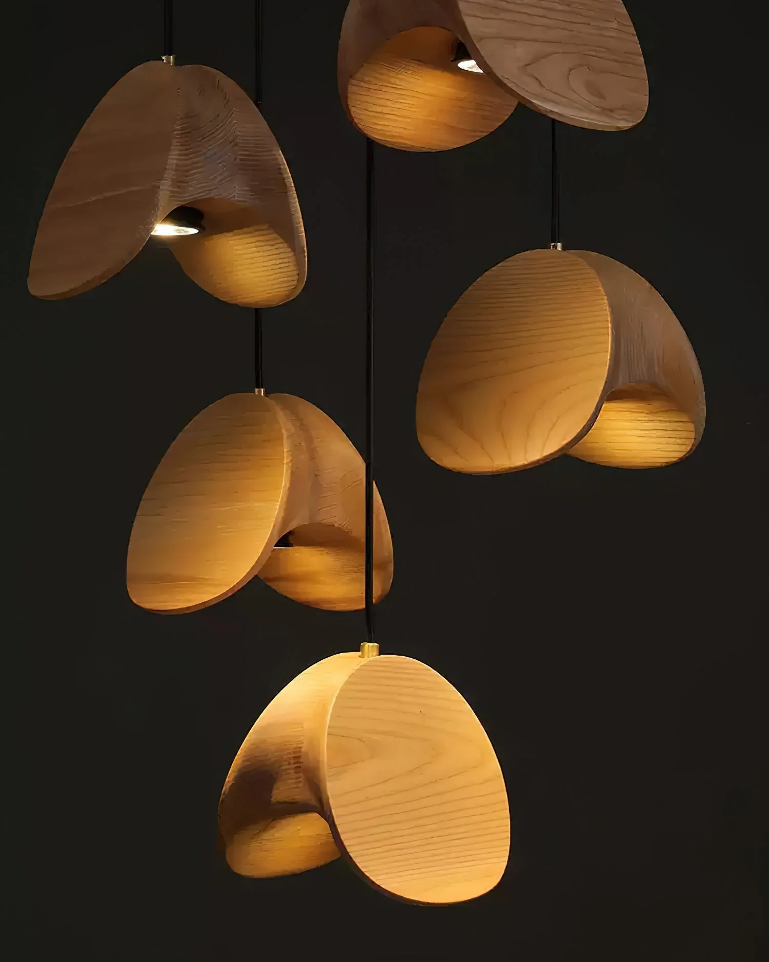 Elmiren Cluster Wood Pendant Light - Image 22
