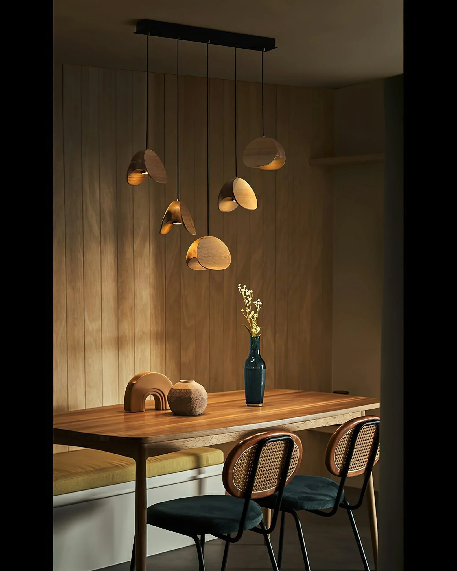 Elmiren Cluster Wood Pendant Light - Image 27