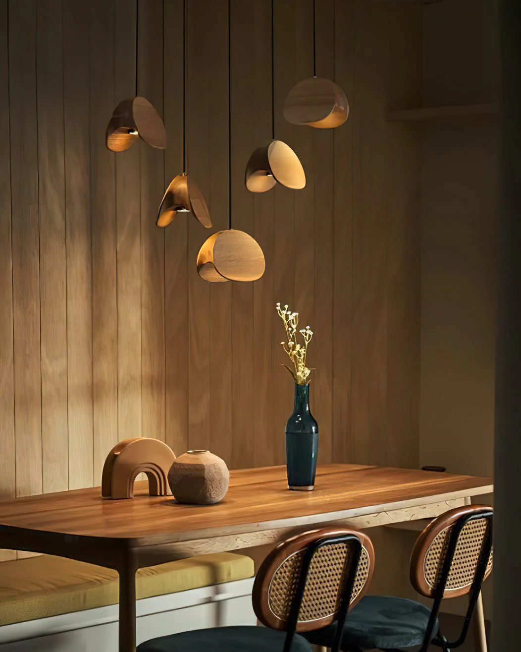 Elmiren Cluster Wood Pendant Light - Image 28