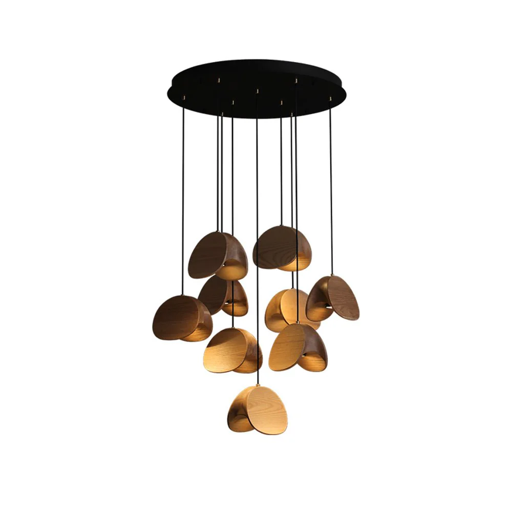 Elmiren Cluster Wood Pendant Light - Image 54