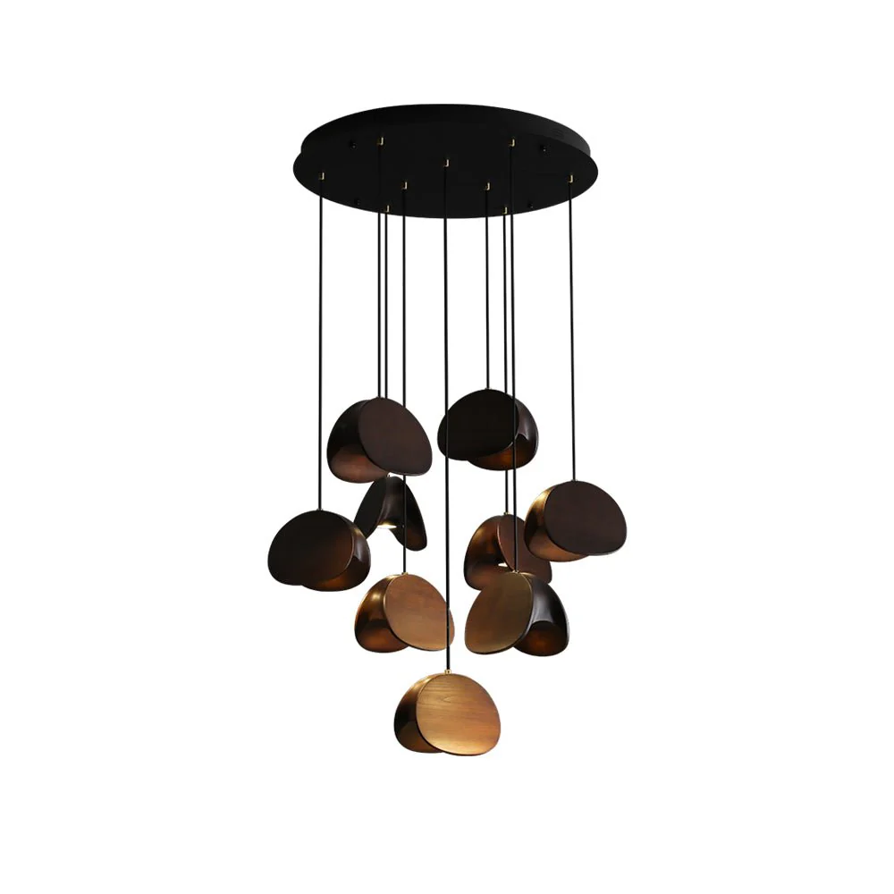 Elmiren Cluster Wood Pendant Light - Image 55