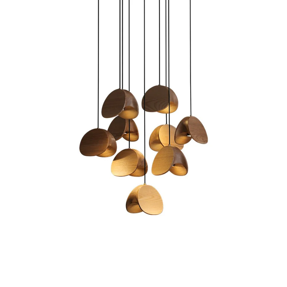 Elmiren Cluster Wood Pendant Light - Image 56