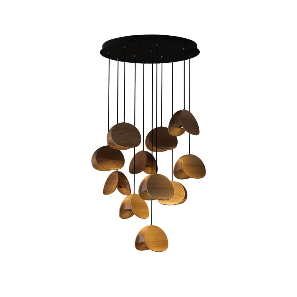 Elmiren Cluster Wood Pendant Light - Image 6