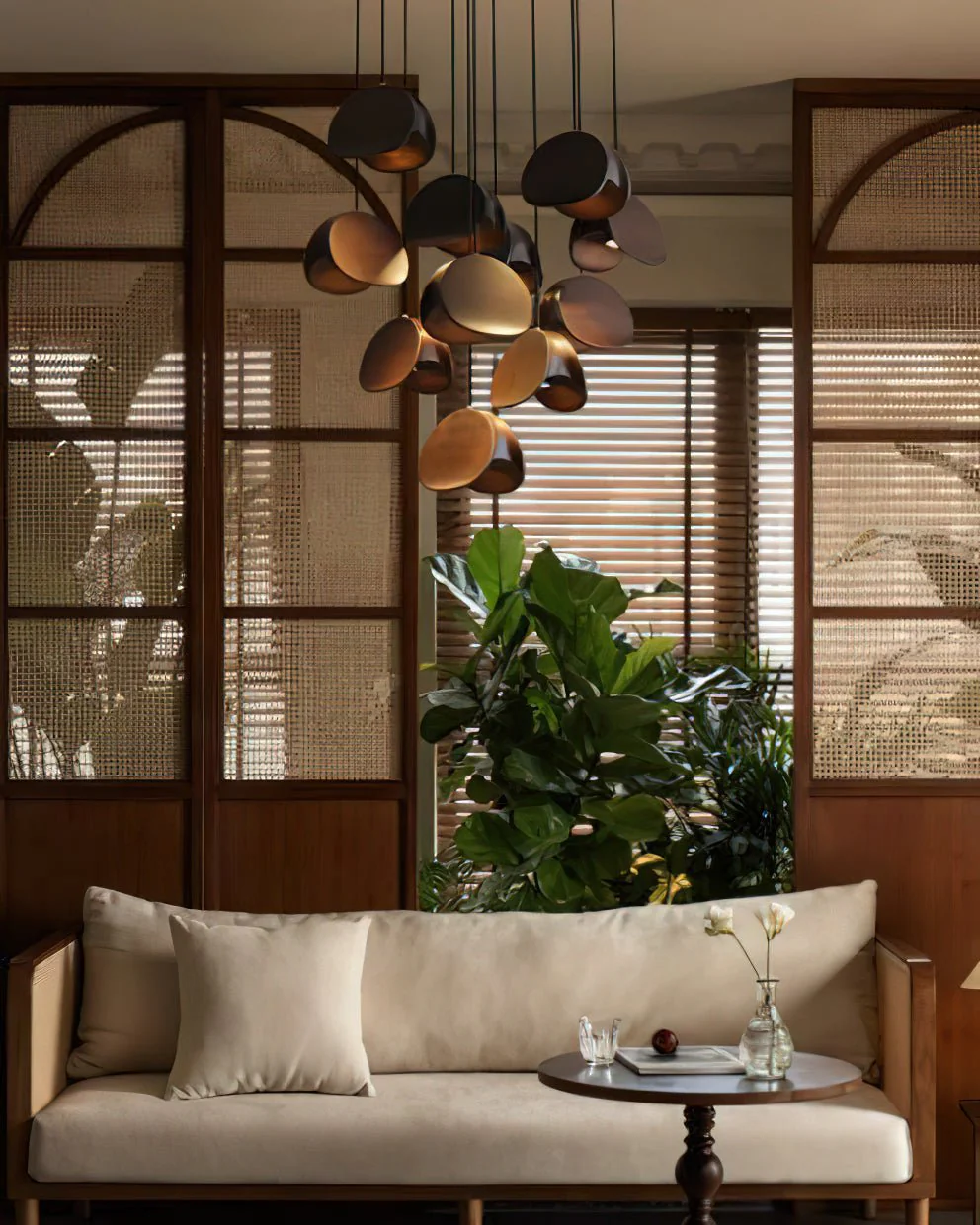 Elmiren Cluster Wood Pendant Light - Image 61