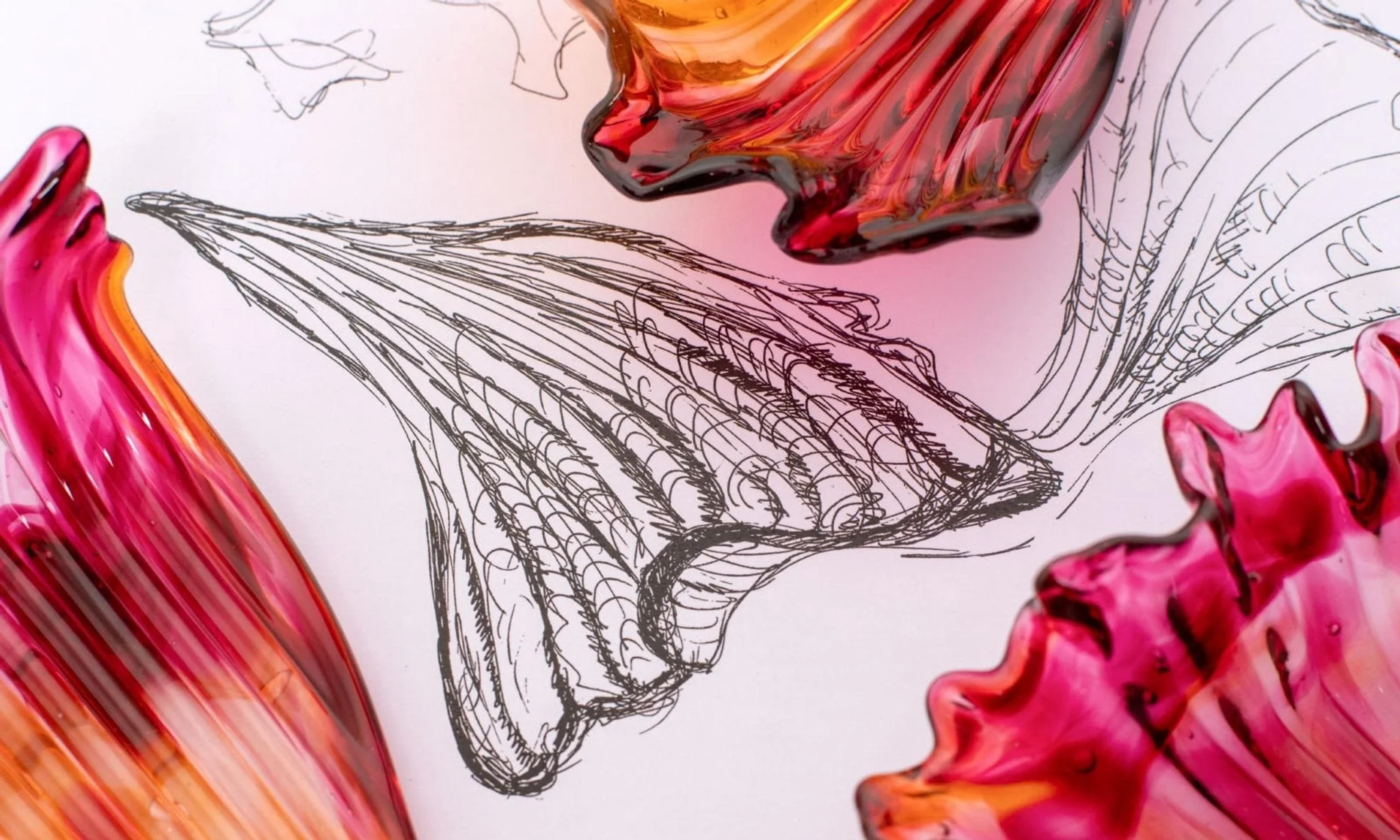 Elmiros Petal Glass Chandelier - Image 3