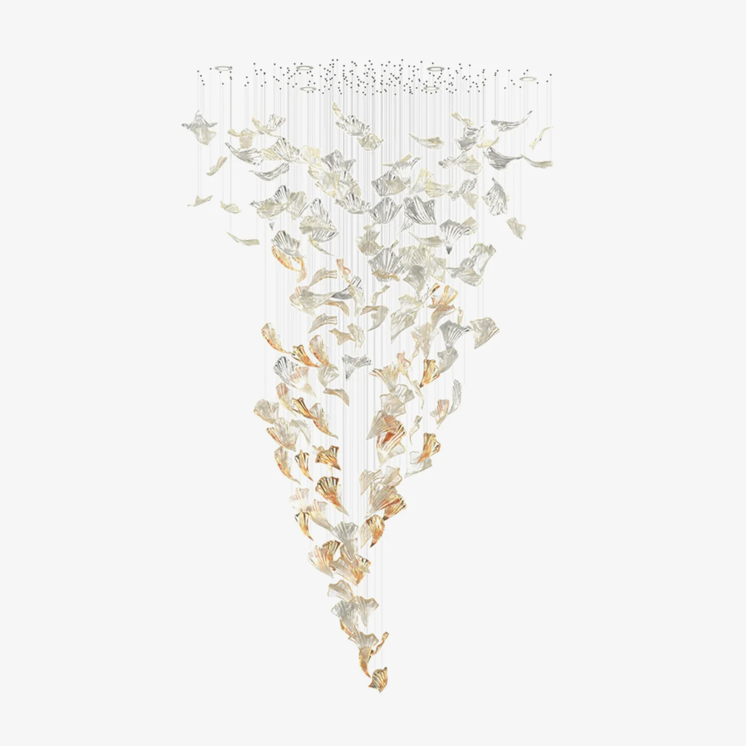Elmiros Petal Glass Chandelier - Image 5