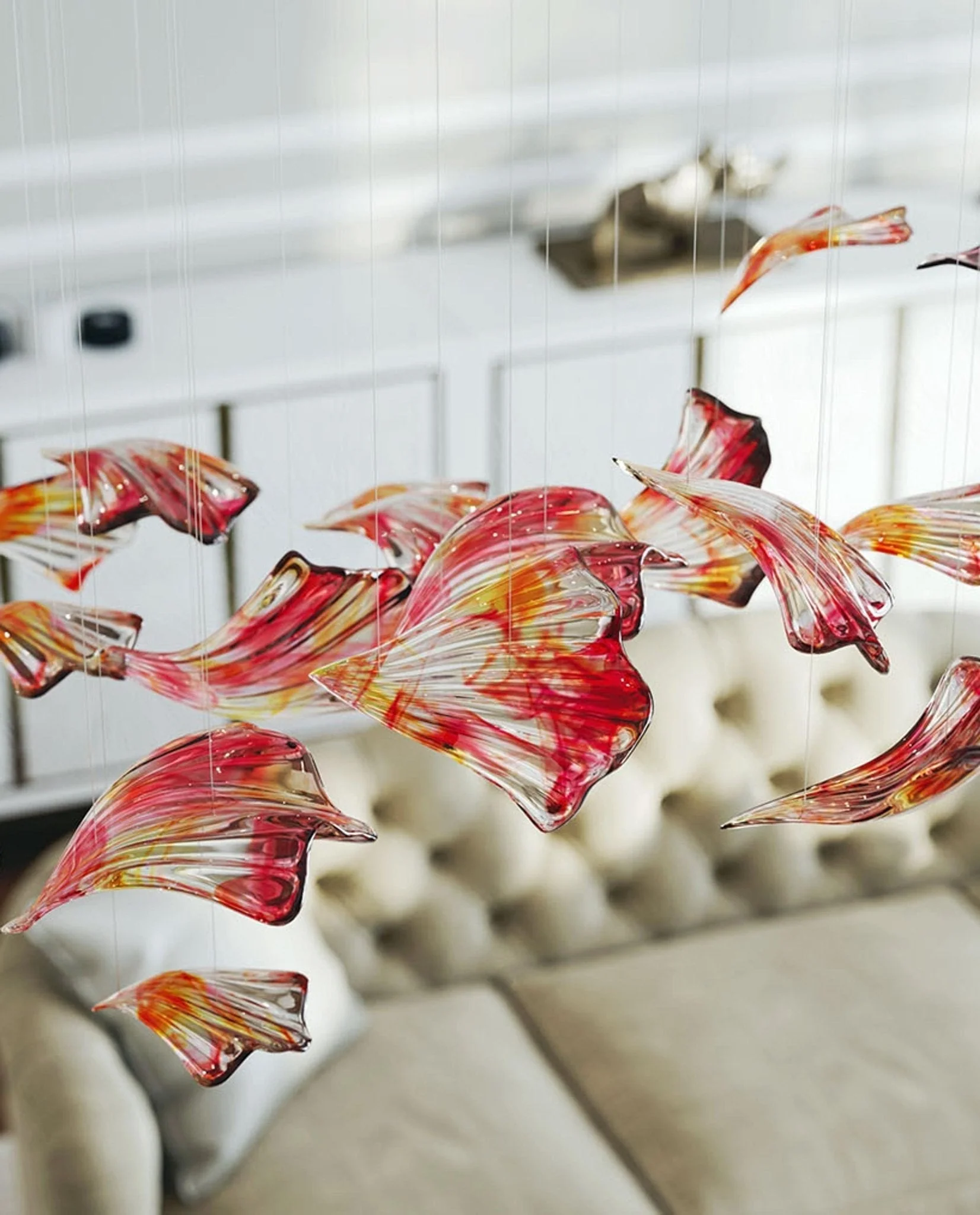 Elmiros Petal Glass Chandelier - Image 7