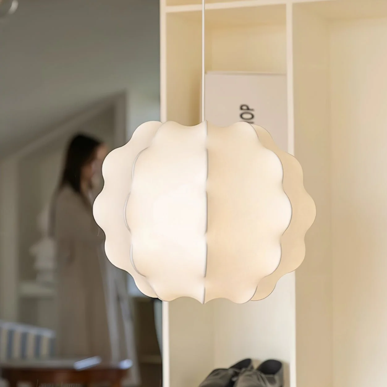 Elora Silk Scandinavian Pendant Lamp - Image 8
