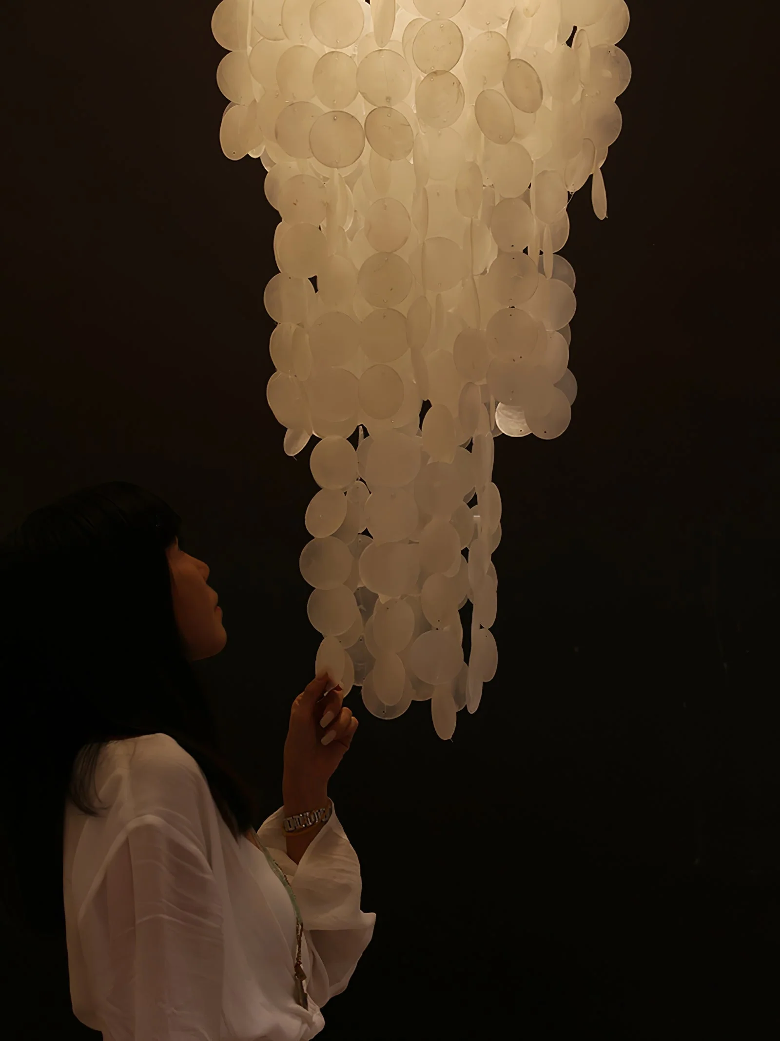 Eloryra Cascading Glass Chandelier - Image 13