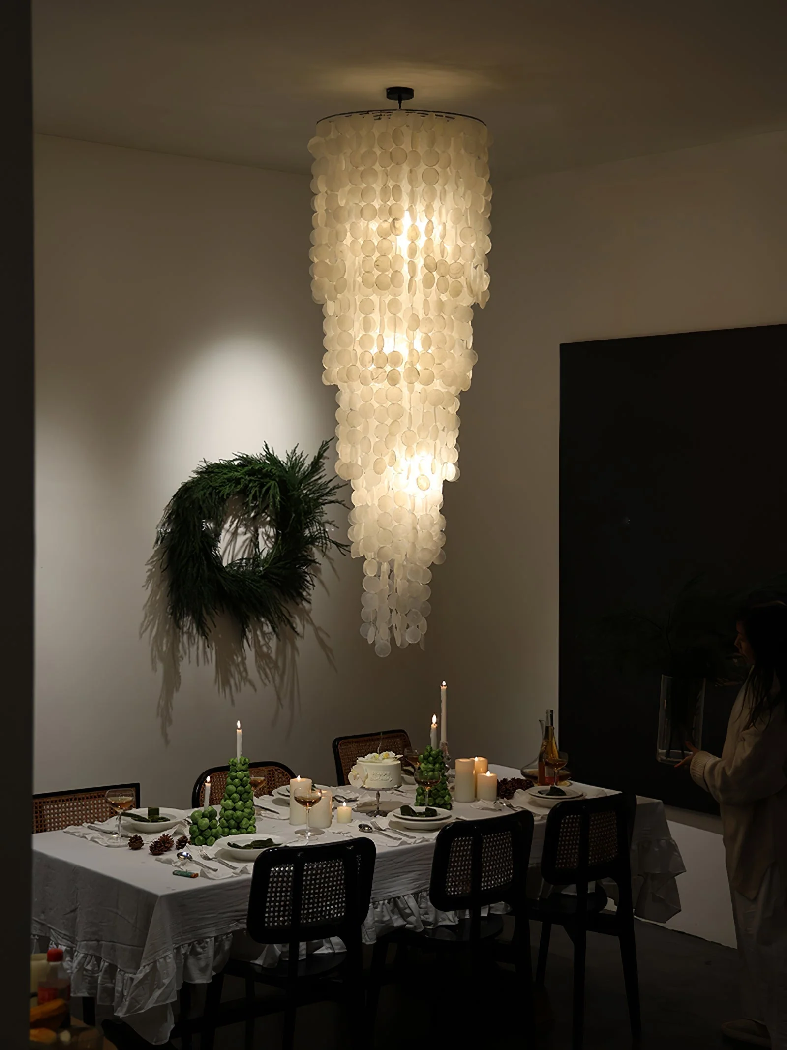 Eloryra Cascading Glass Chandelier - Image 3