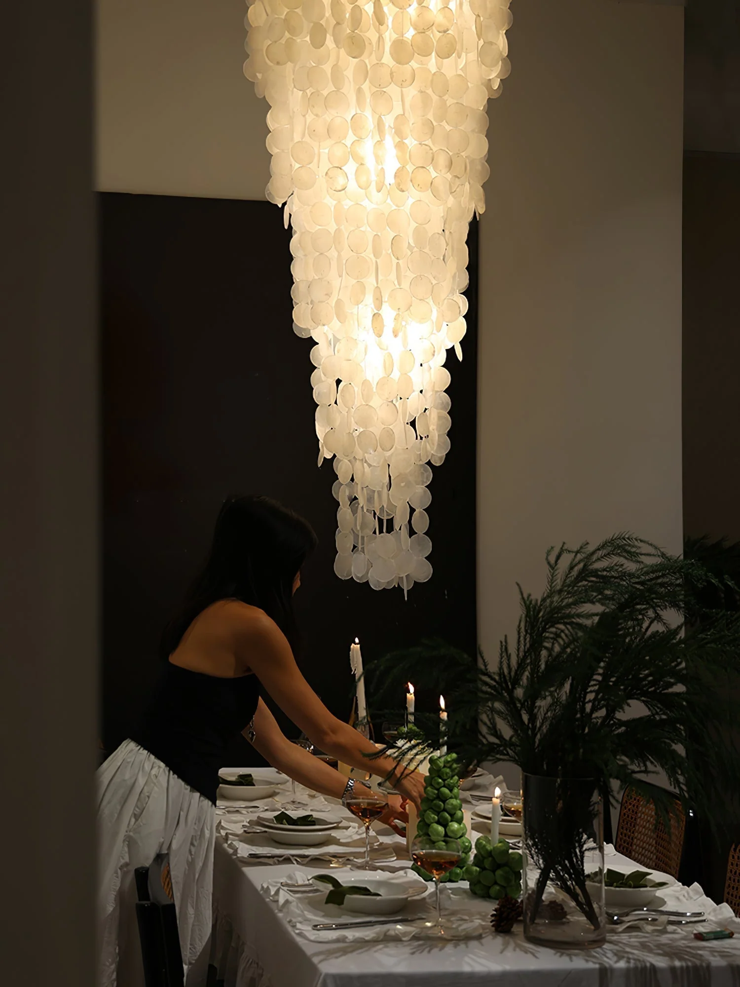 Eloryra Cascading Glass Chandelier - Image 37