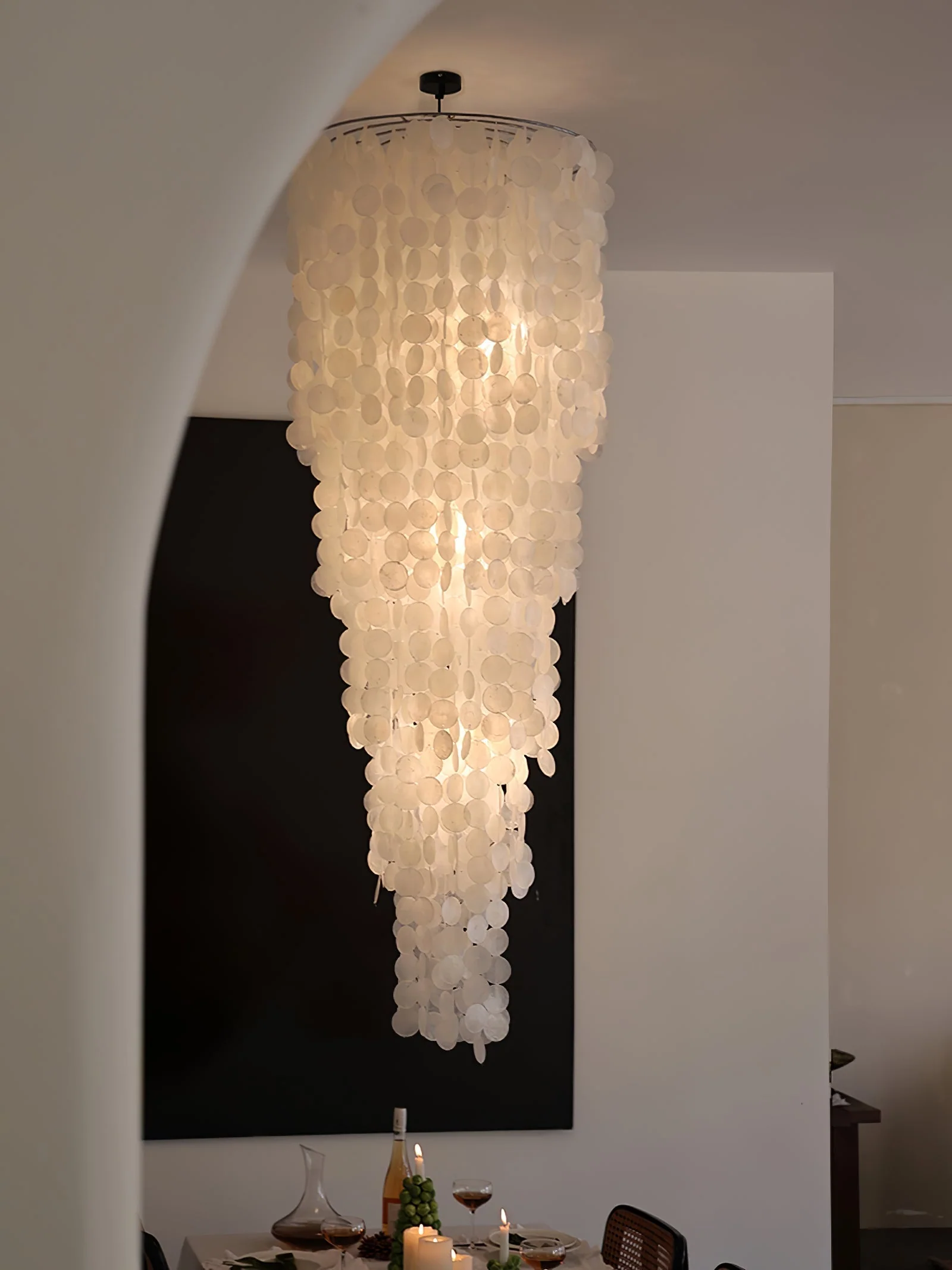 Eloryra Cascading Glass Chandelier - Image 4