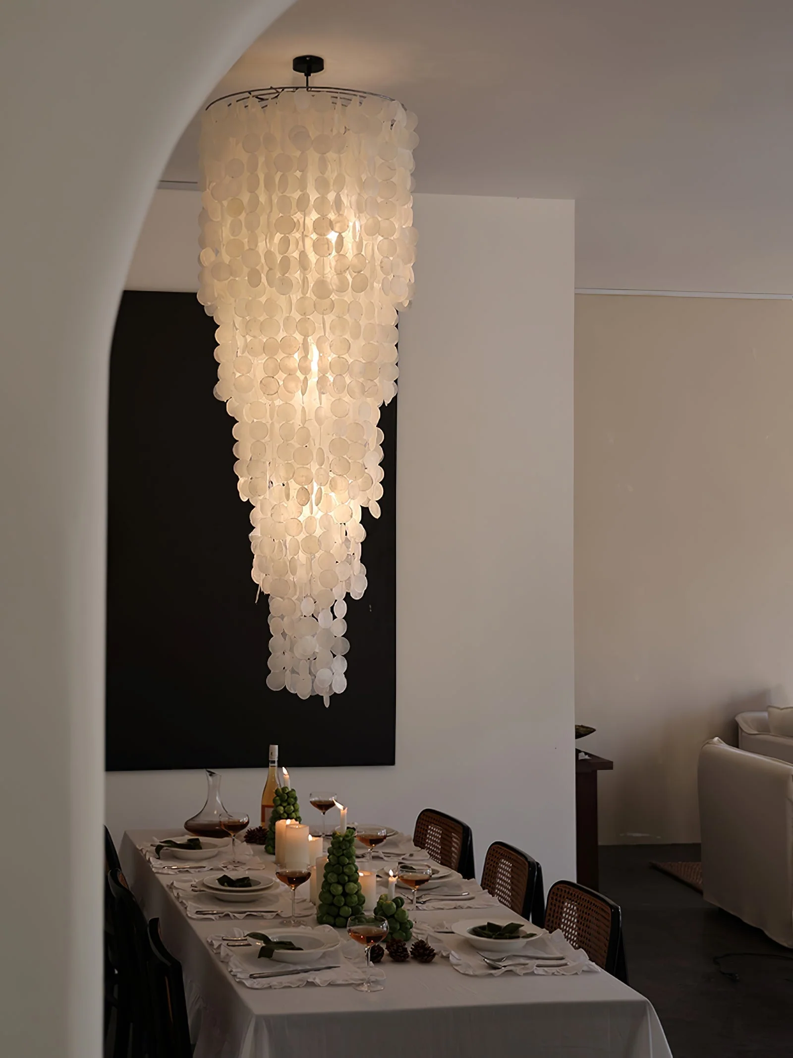 Eloryra Cascading Glass Chandelier - Image 44