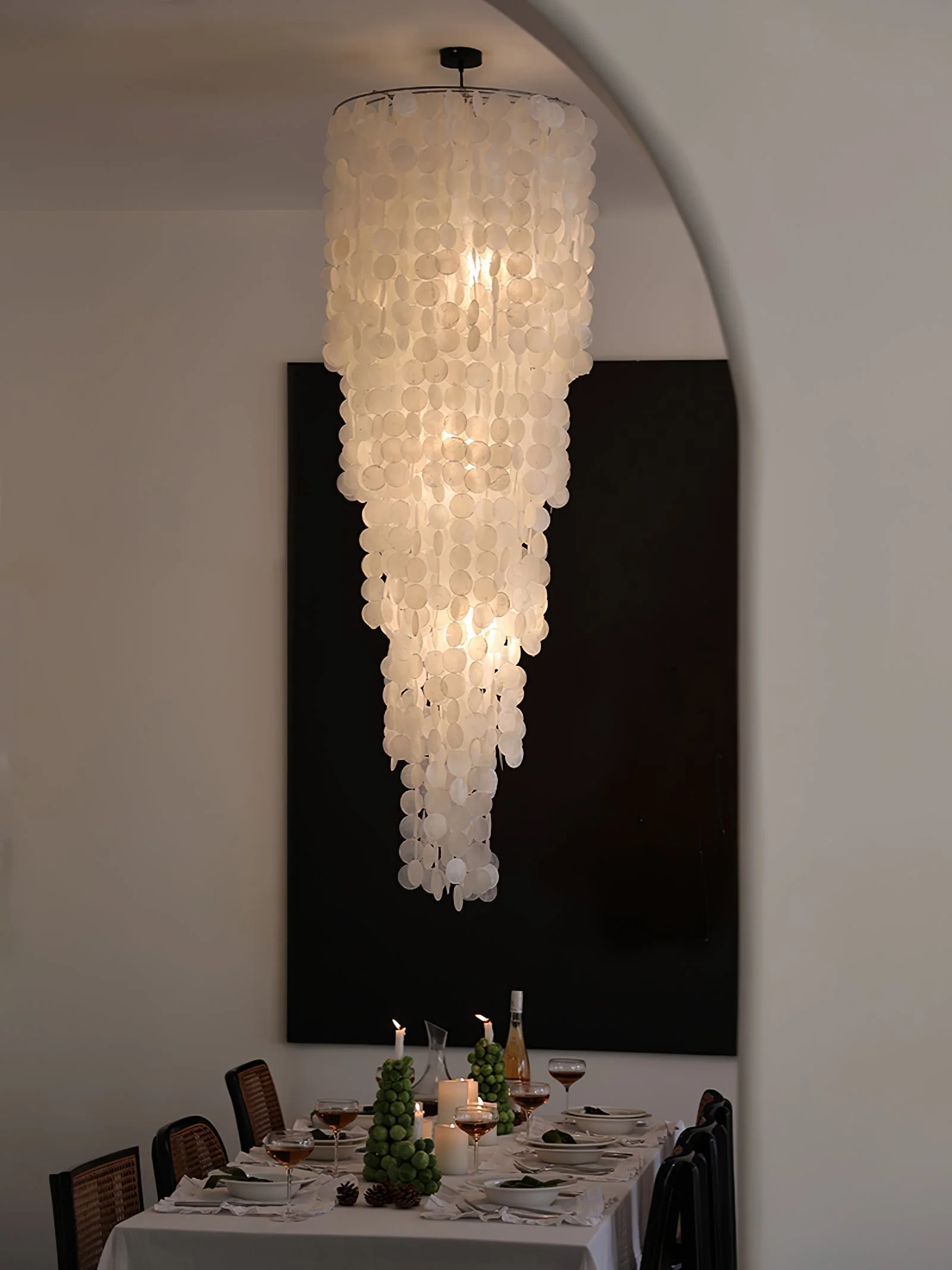Eloryra Cascading Glass Chandelier - Image 5