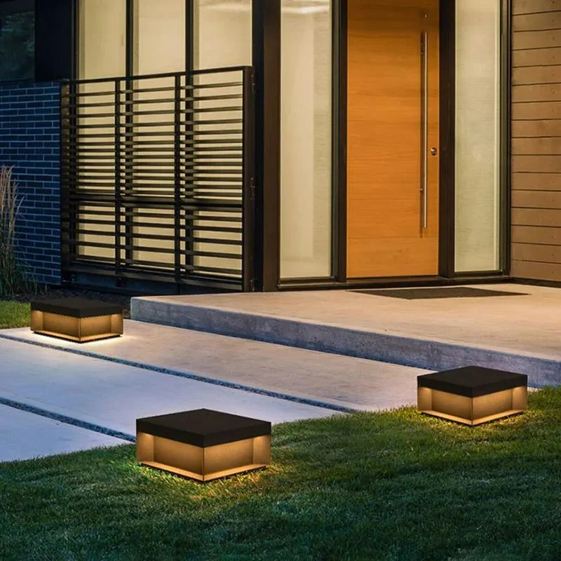 Elow Outdoor Post Lamps Modern Square Solar - Image 13