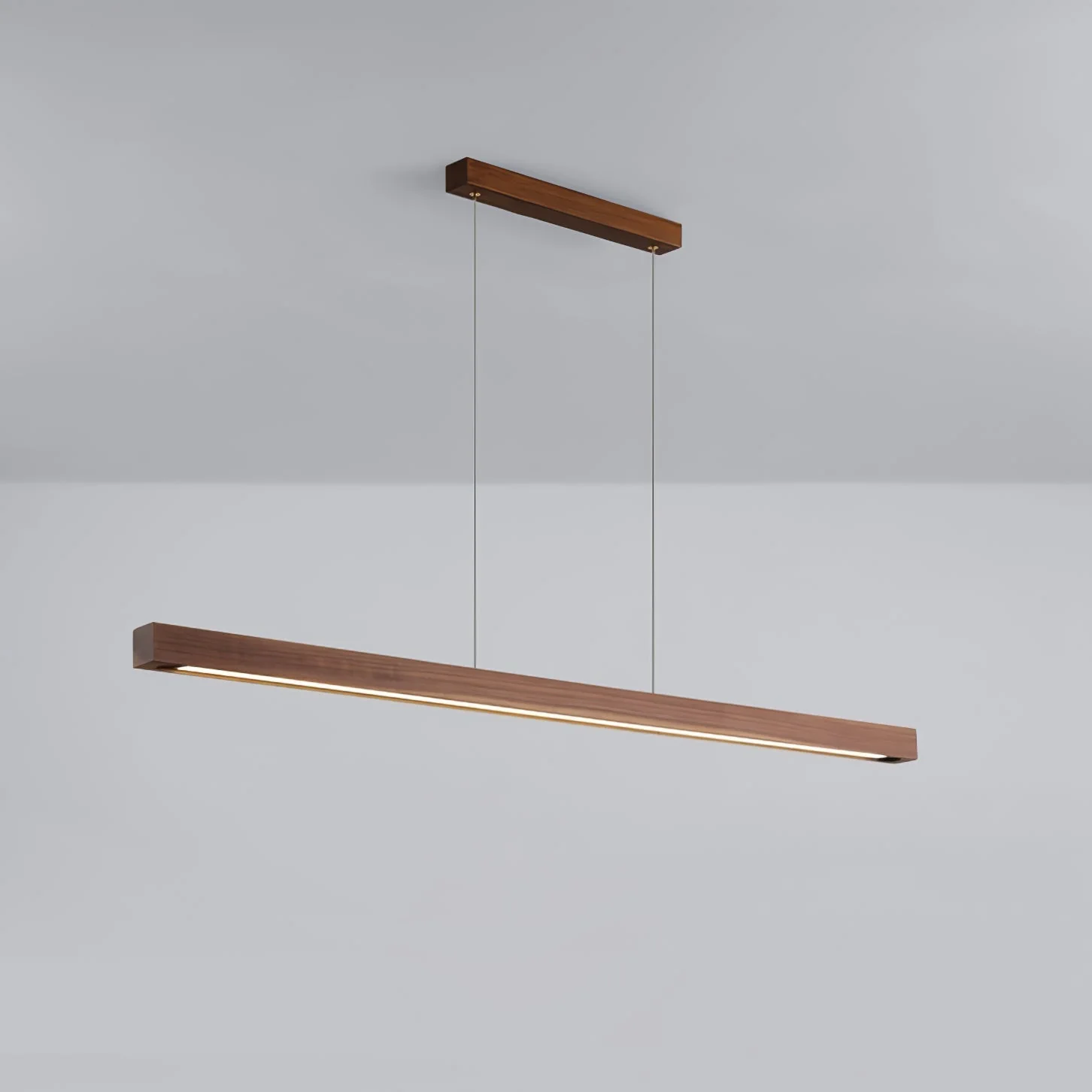 Elowen Linear Minimalist Wood Pendant Light - Image 15