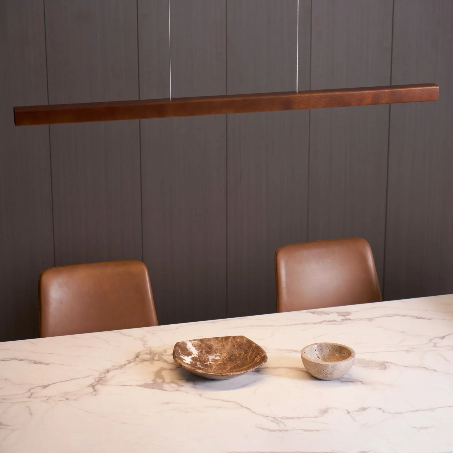 Elowen Linear Minimalist Wood Pendant Light - Image 41
