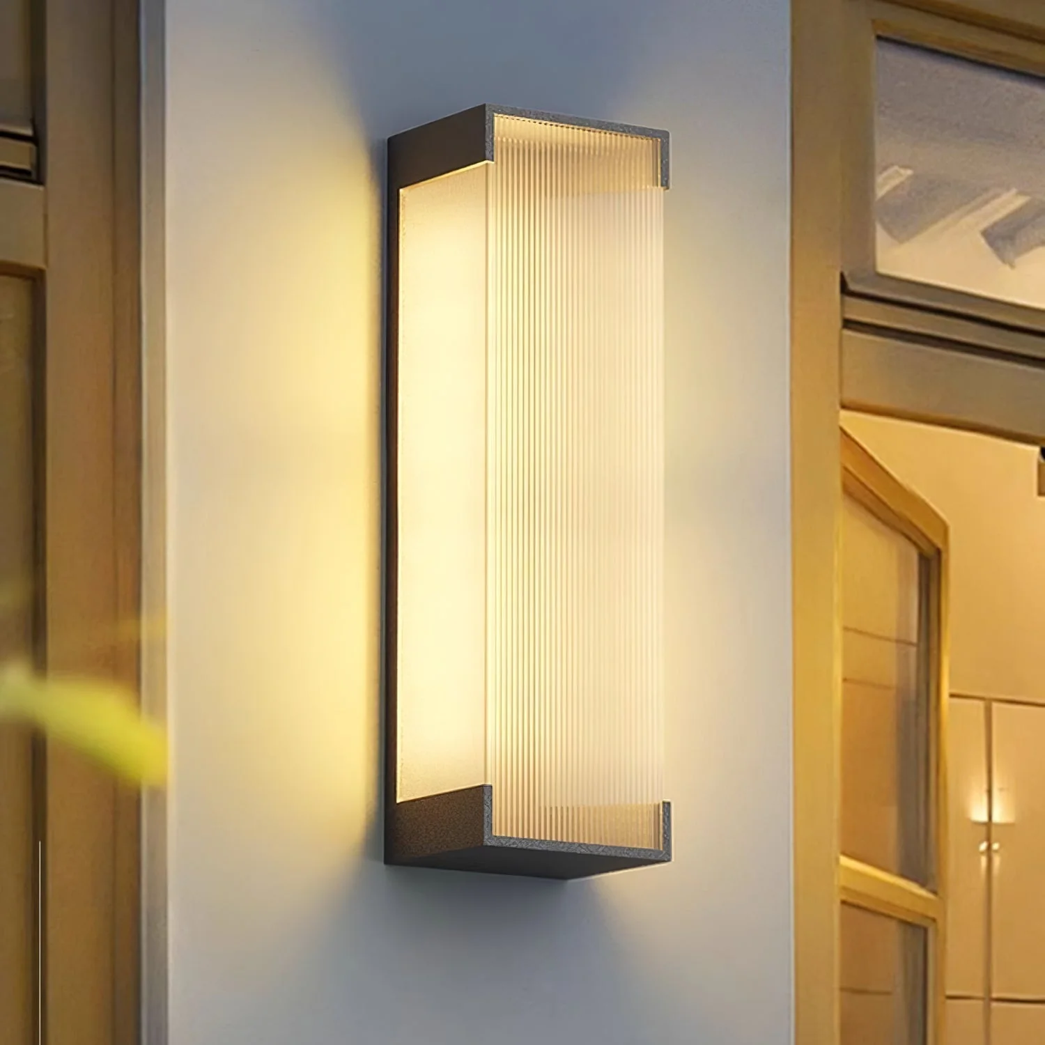 Elraearis Unique Rectangular Outdoor Wall Light - Image 2