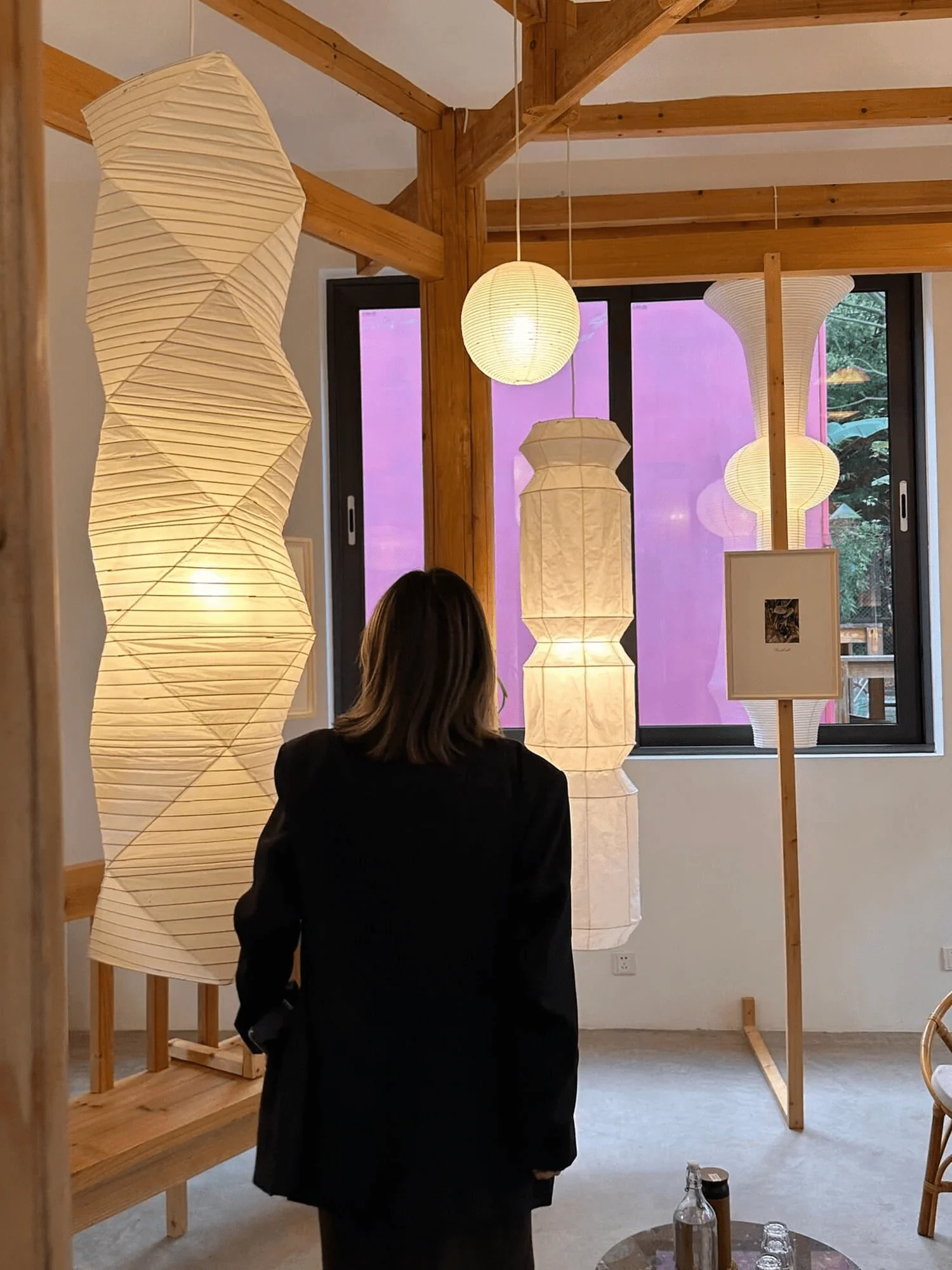 Elsie Vinyage Paper Pendant Light - Image 10