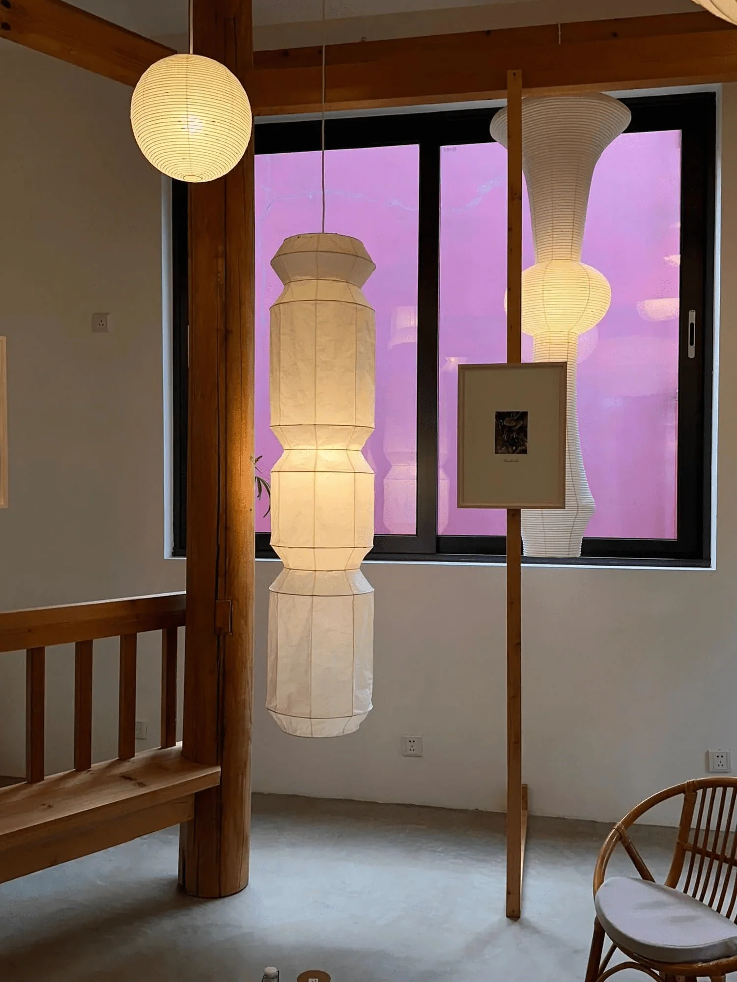 Elsie Vinyage Paper Pendant Light - Image 11