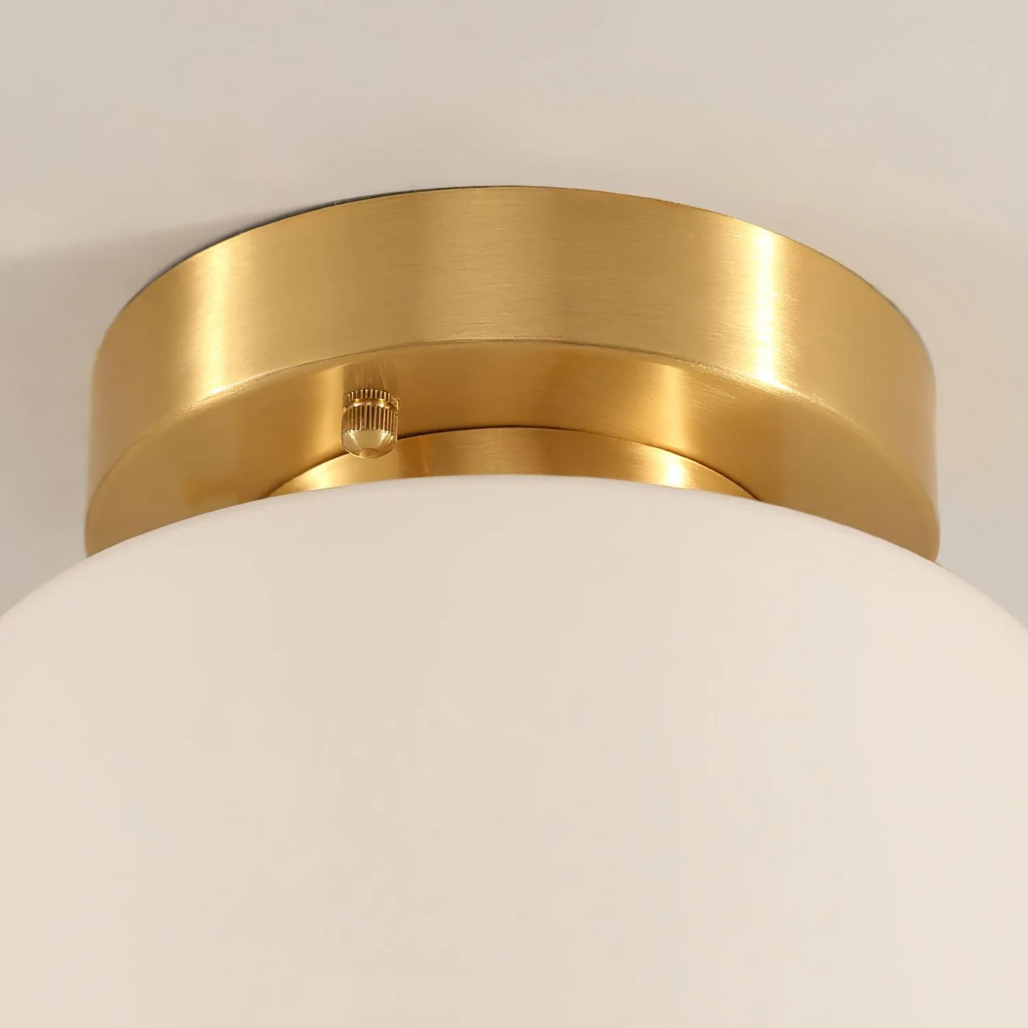 Elsilisra Nordic Art Brass Glass Flush Mount Ceiling Light - Image 17