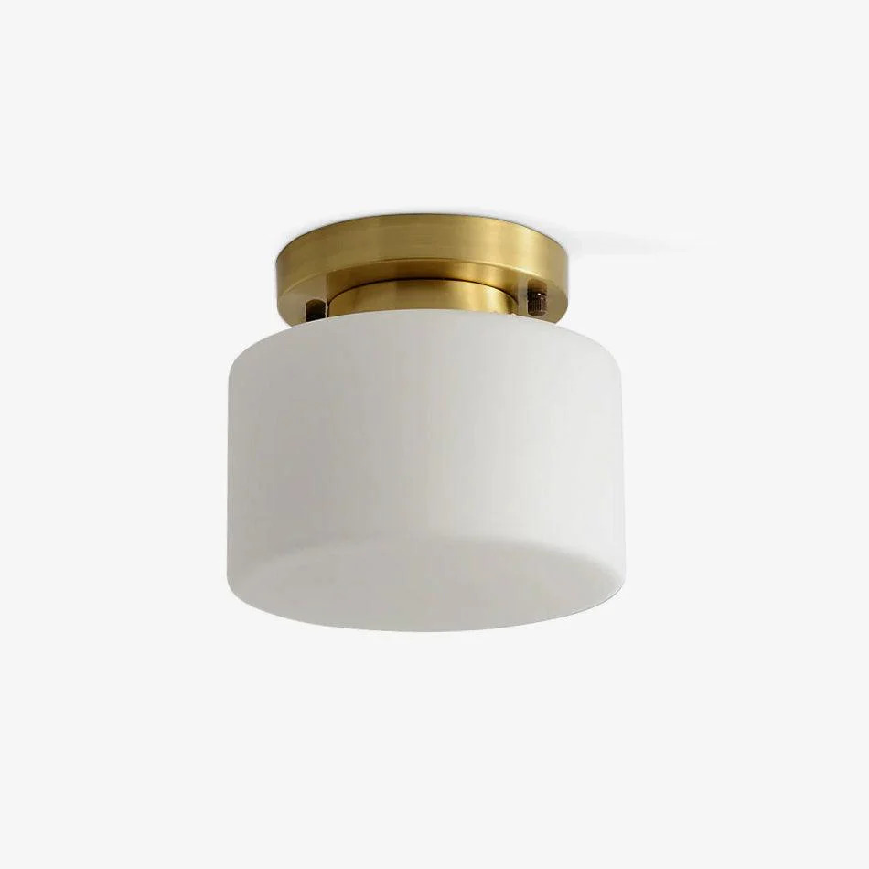 Elsilisra Nordic Art Brass Glass Flush Mount Ceiling Light - Image 20