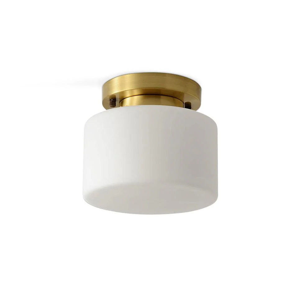 Elsilisra Nordic Art Brass Glass Flush Mount Ceiling Light - Image 21