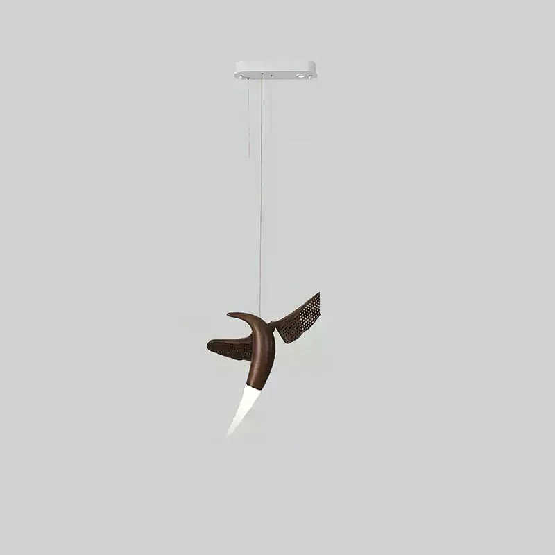 Elsilor Avian-Inspired Wood Pendant Light - Image 12